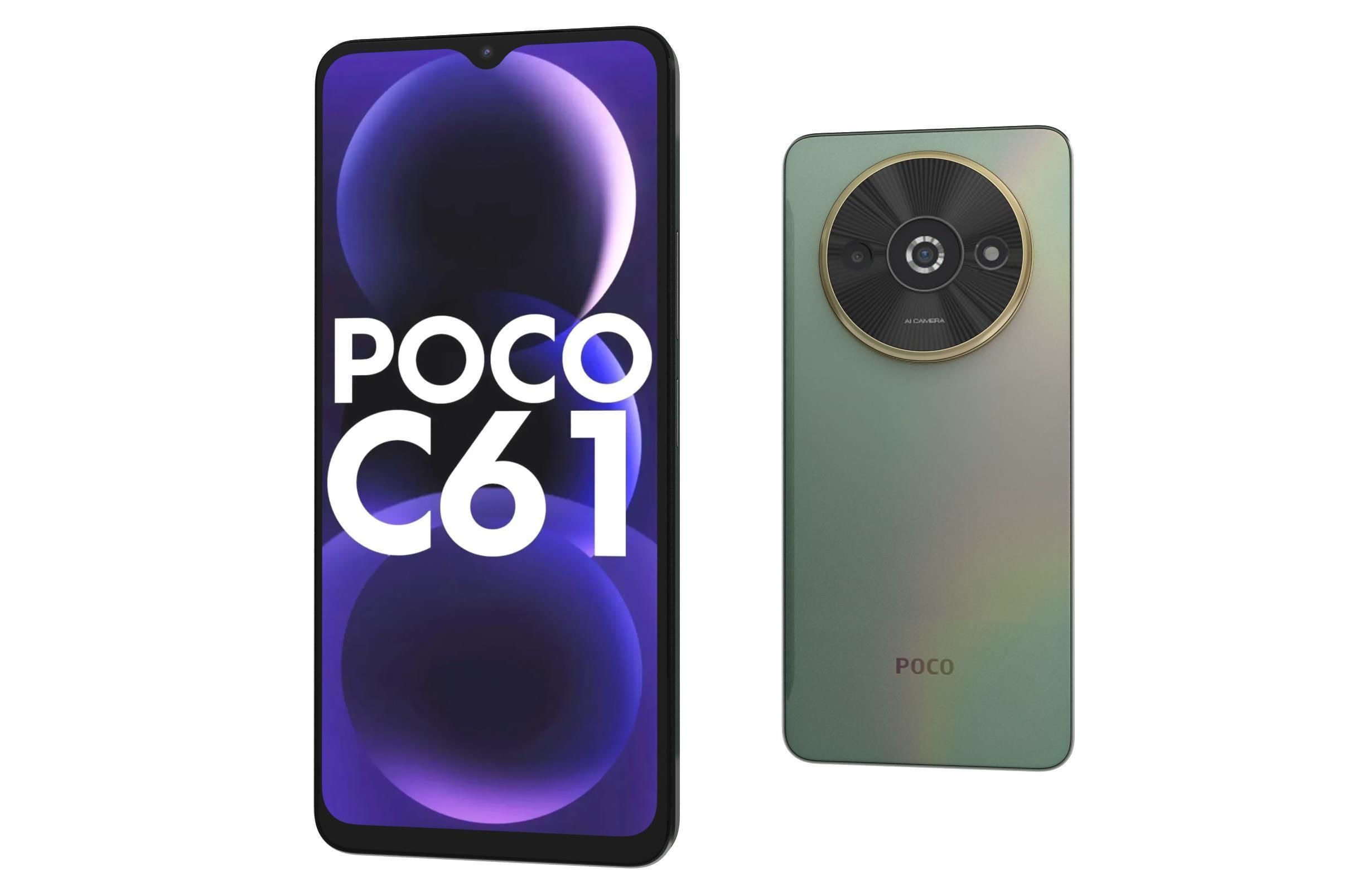 Xiaomi Poco C61 Green 3D model | CGTrader