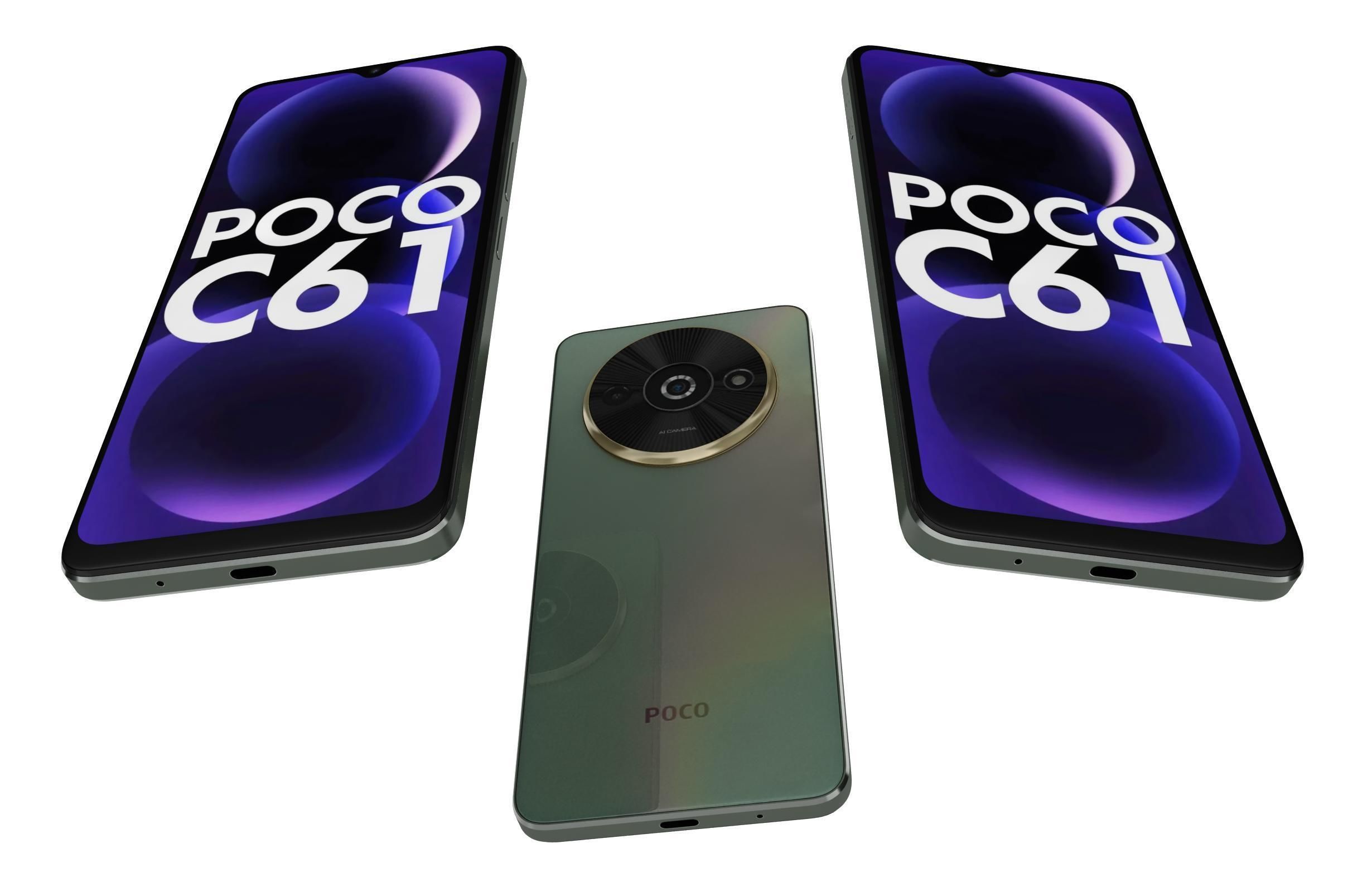 Xiaomi Poco C61 Green 3D model | CGTrader