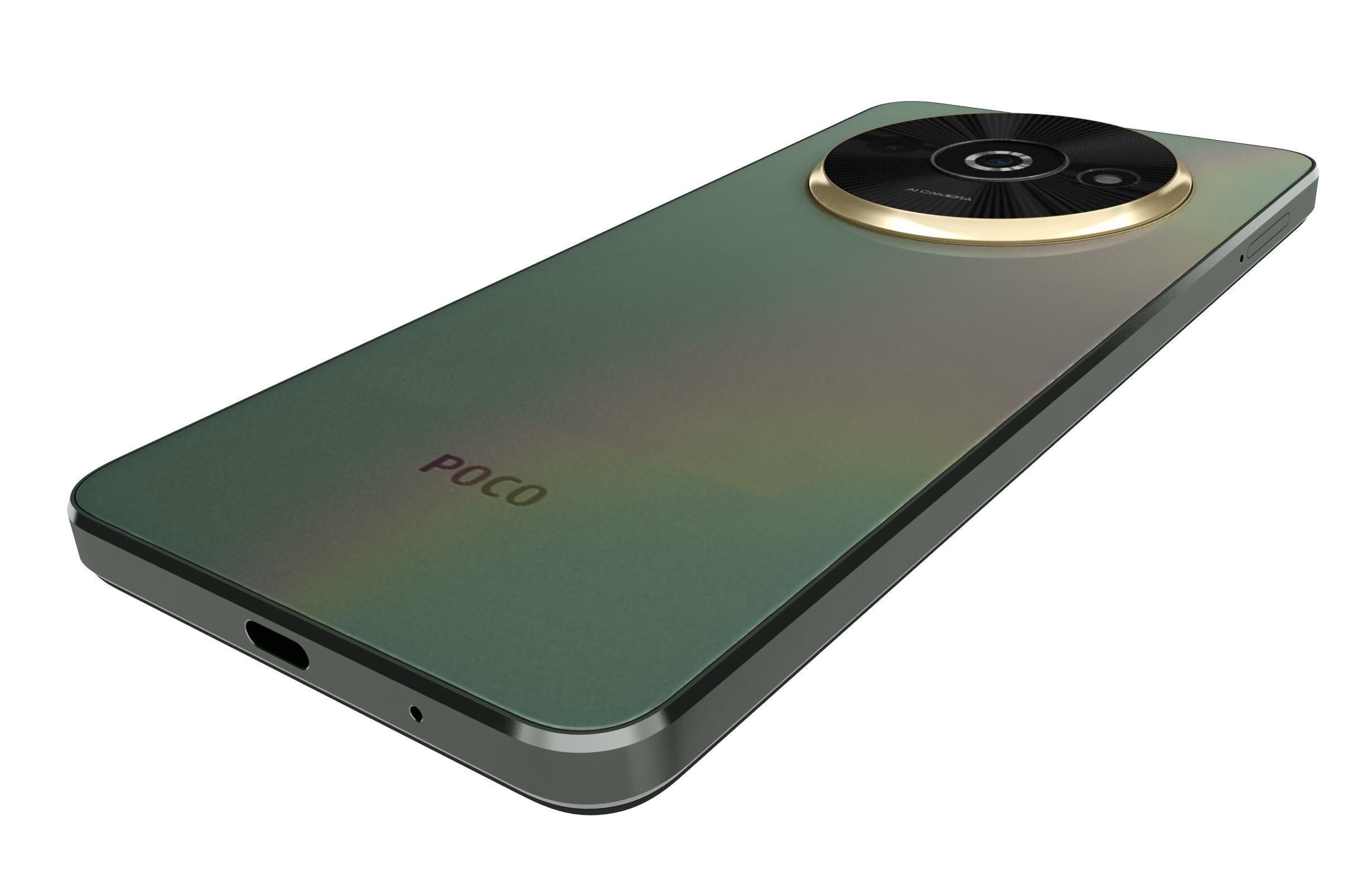 Xiaomi Poco C61 Green 3D model | CGTrader