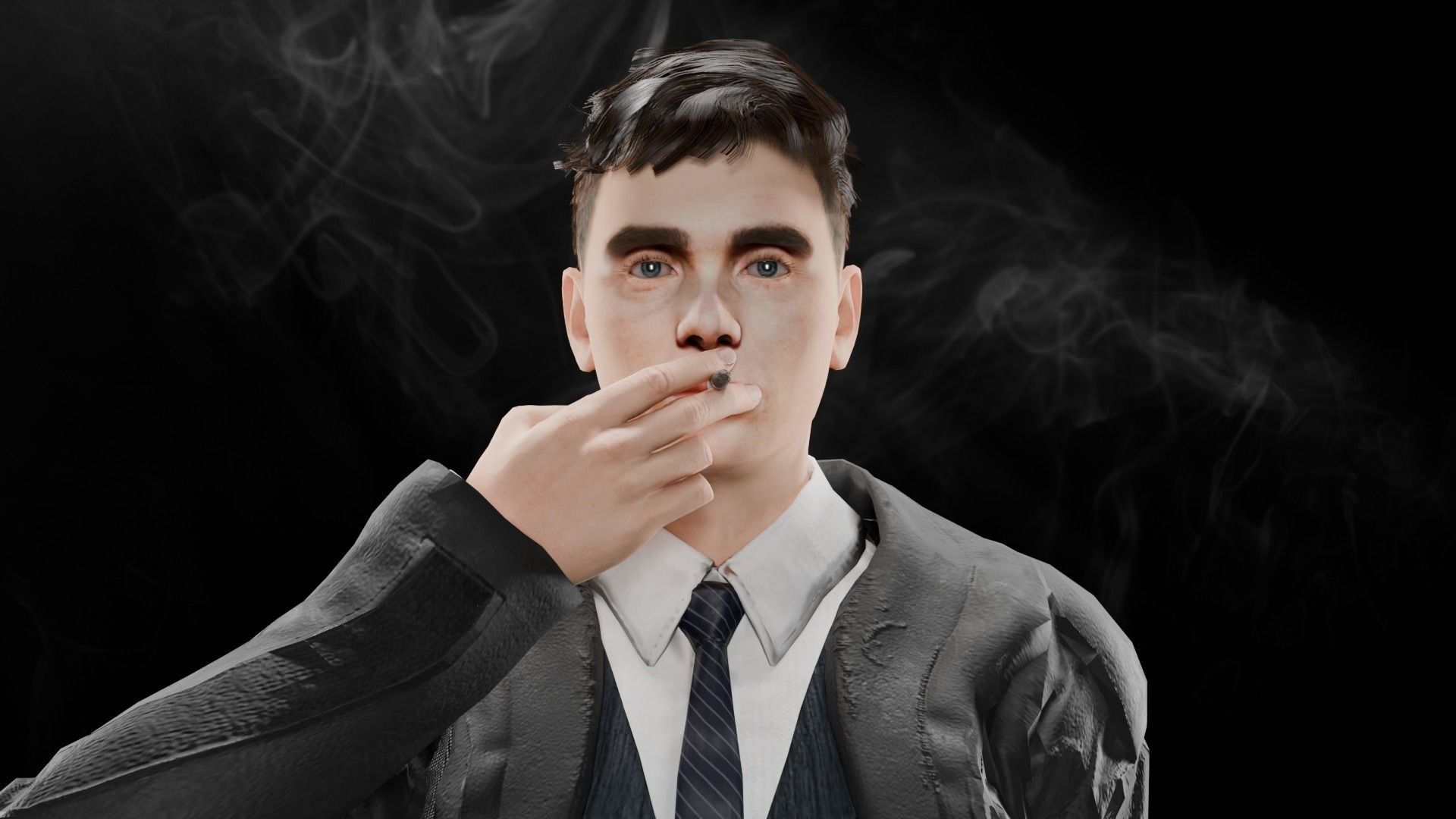 Cillian Murphy Tommy Shelby 3D model_2
