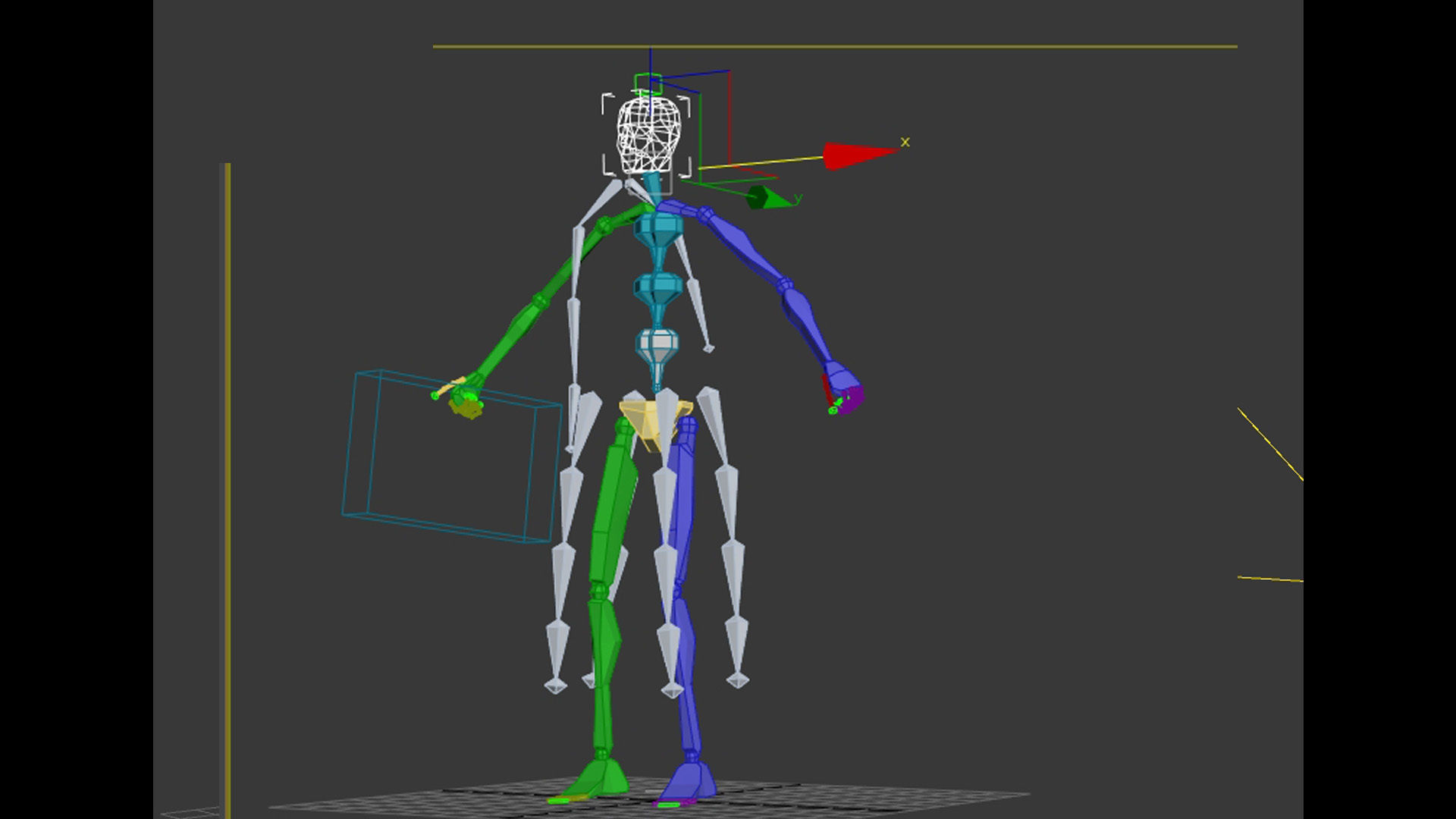 man Character Low-poly 3D model_13