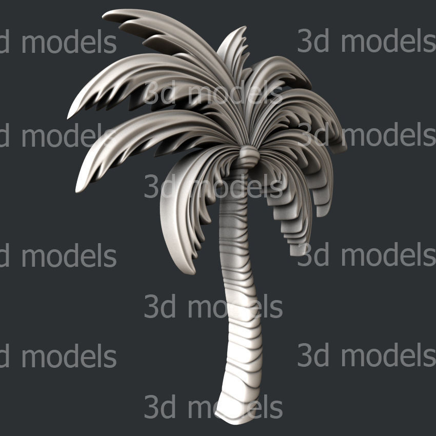 3d STL models for CNC router or 3dprinter Palms P501 3D model | CGTrader