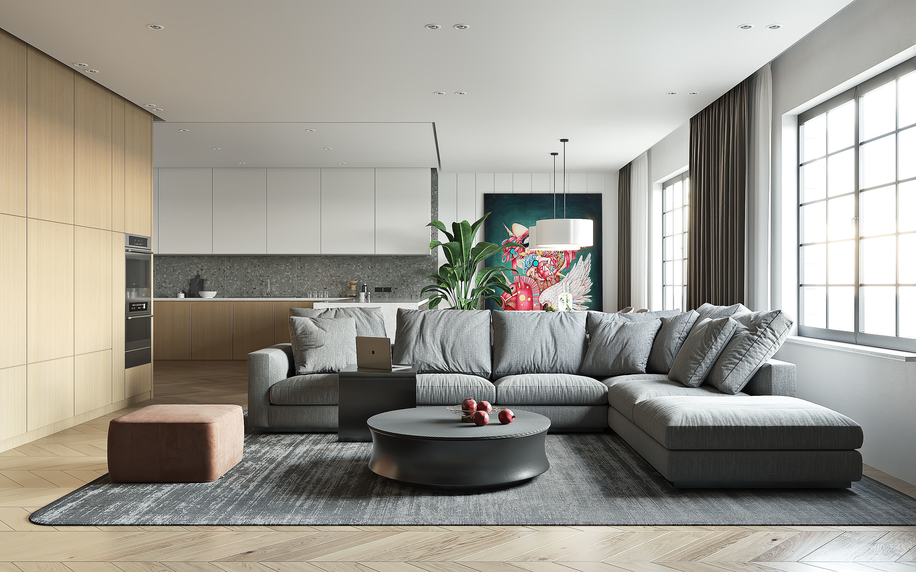 3D Model of Modern Apartment Interior Design 3D model_1