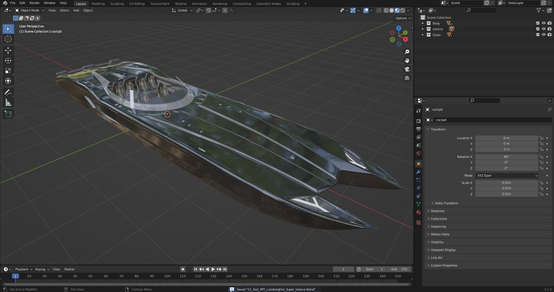 Superveloce speedboat  3D model_12