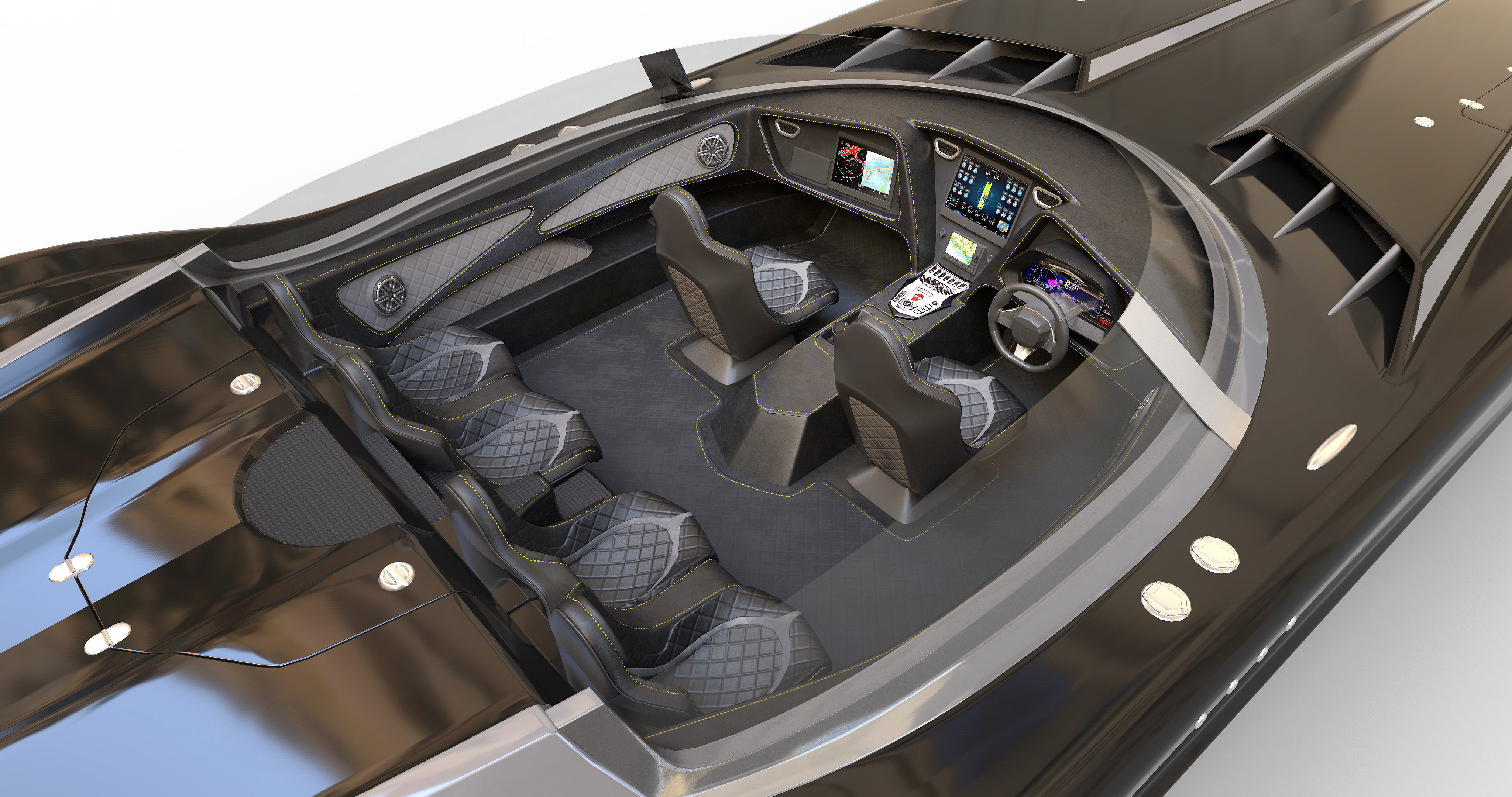 Superveloce speedboat  3D model_3