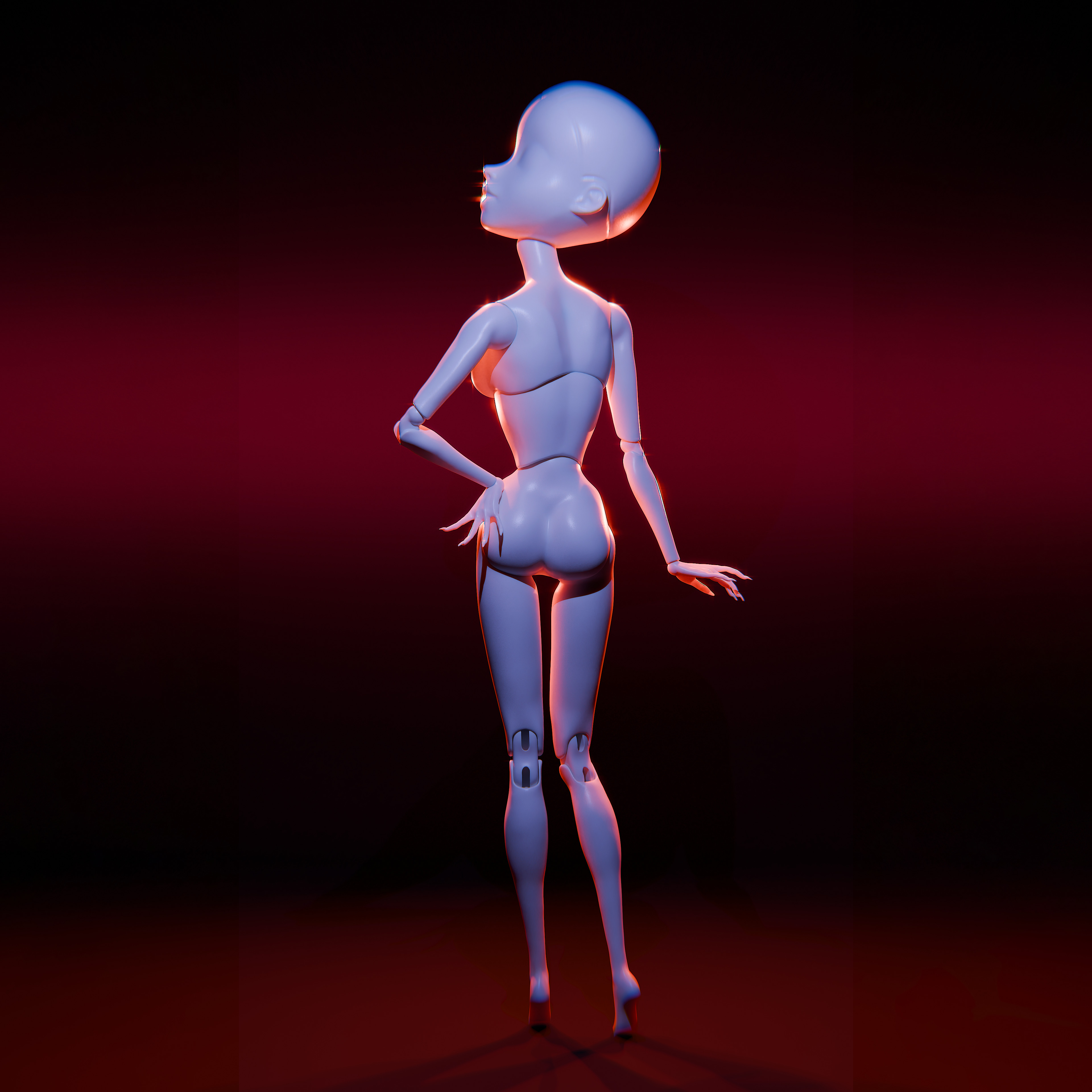 GOTHIQA BJD DOLL BODY 3D print model_2