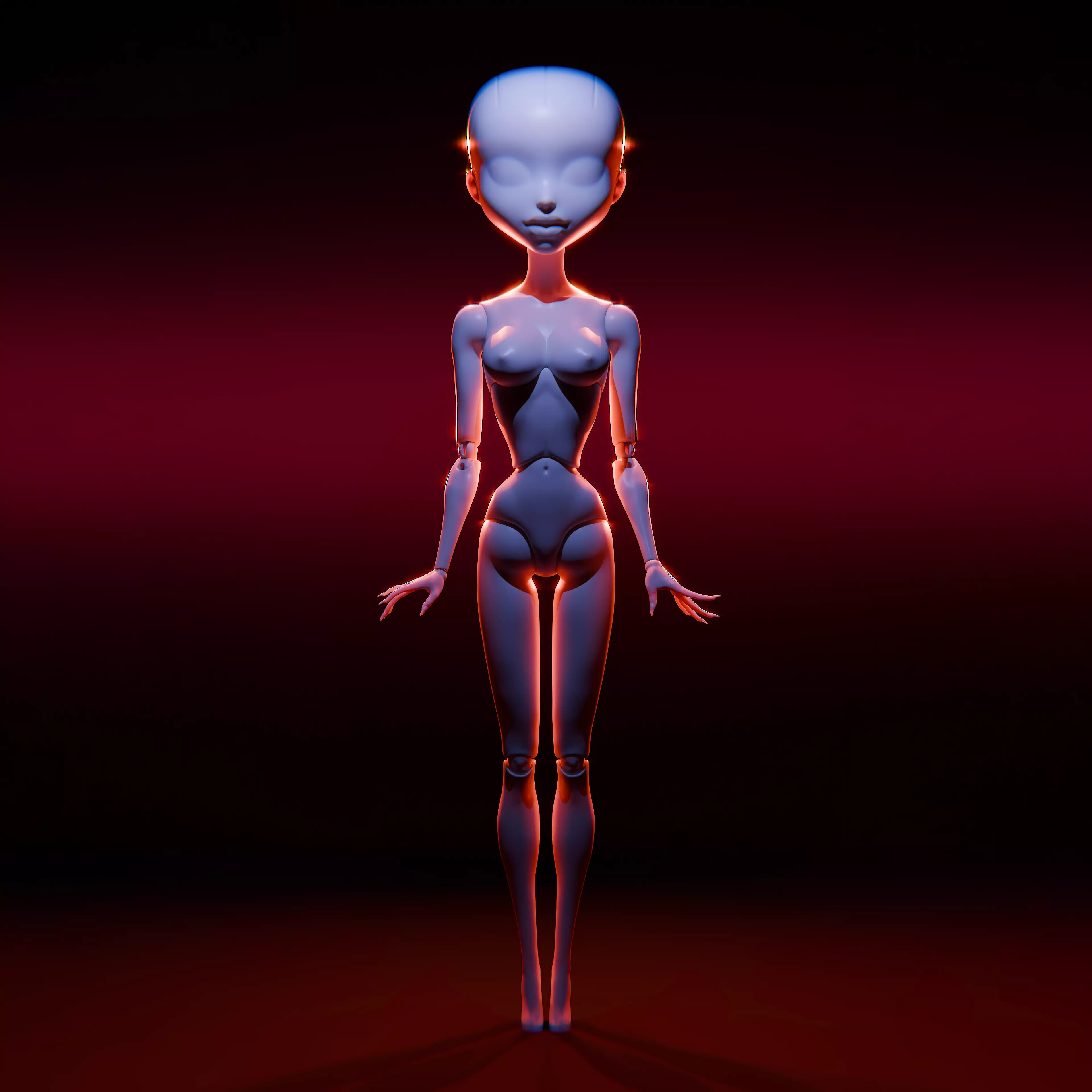 GOTHIQA BJD DOLL BODY 3D print model_0