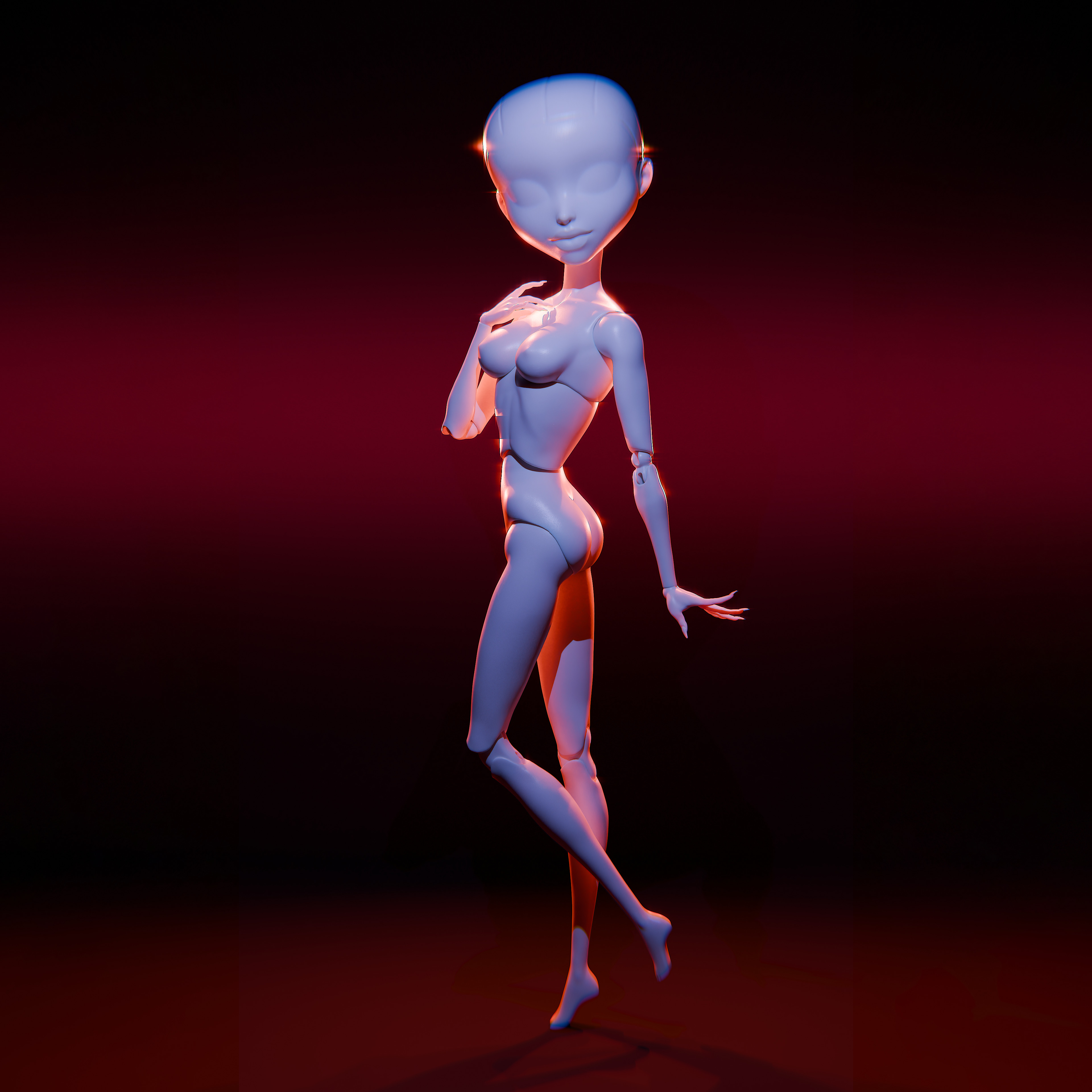 GOTHIQA BJD DOLL BODY 3D print model_1