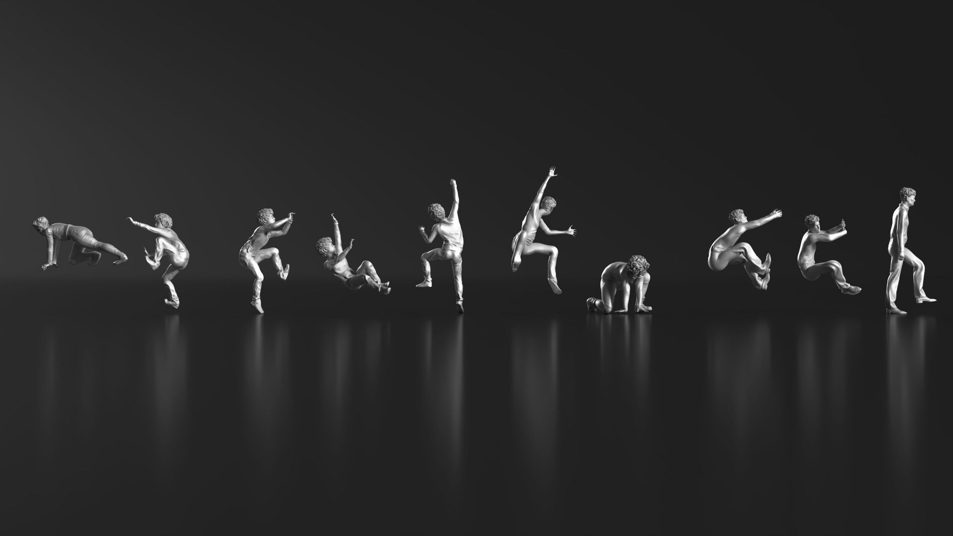 HD People 32 Climb 3D print model_3