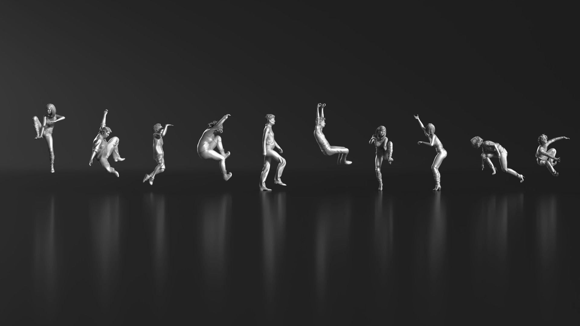 HD People 32 Climb 3D print model_9