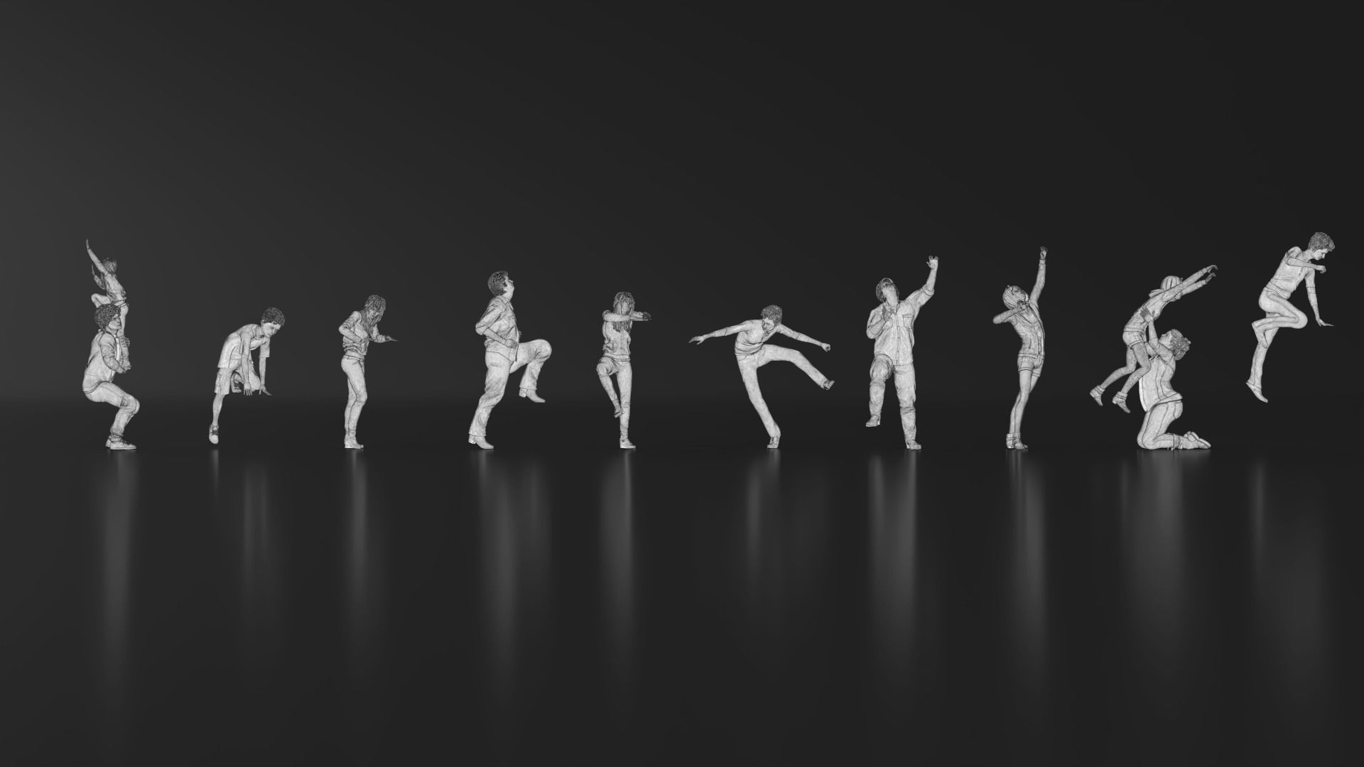 HD People 32 Climb 3D print model_11