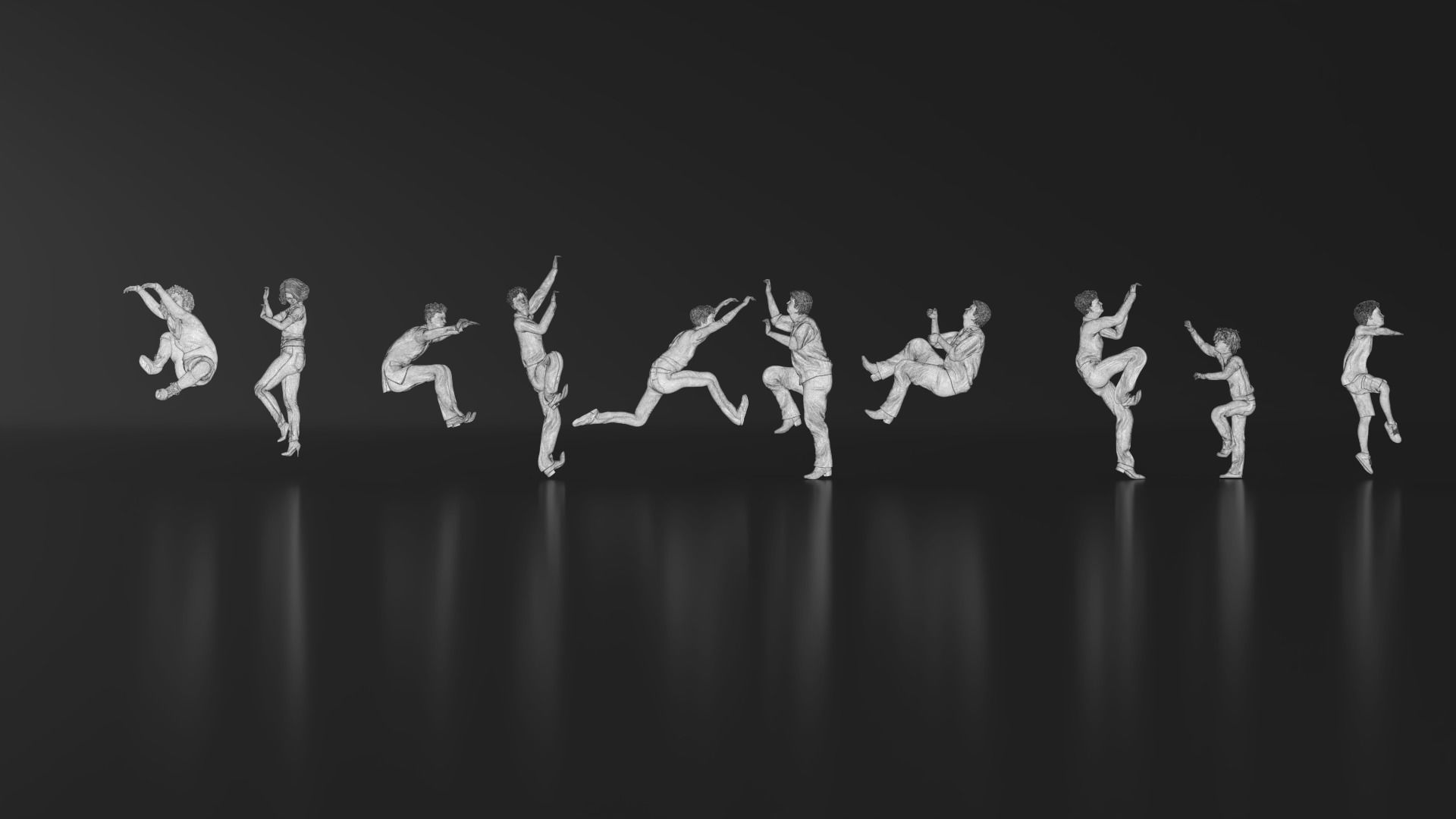 HD People 32 Climb 3D print model_18