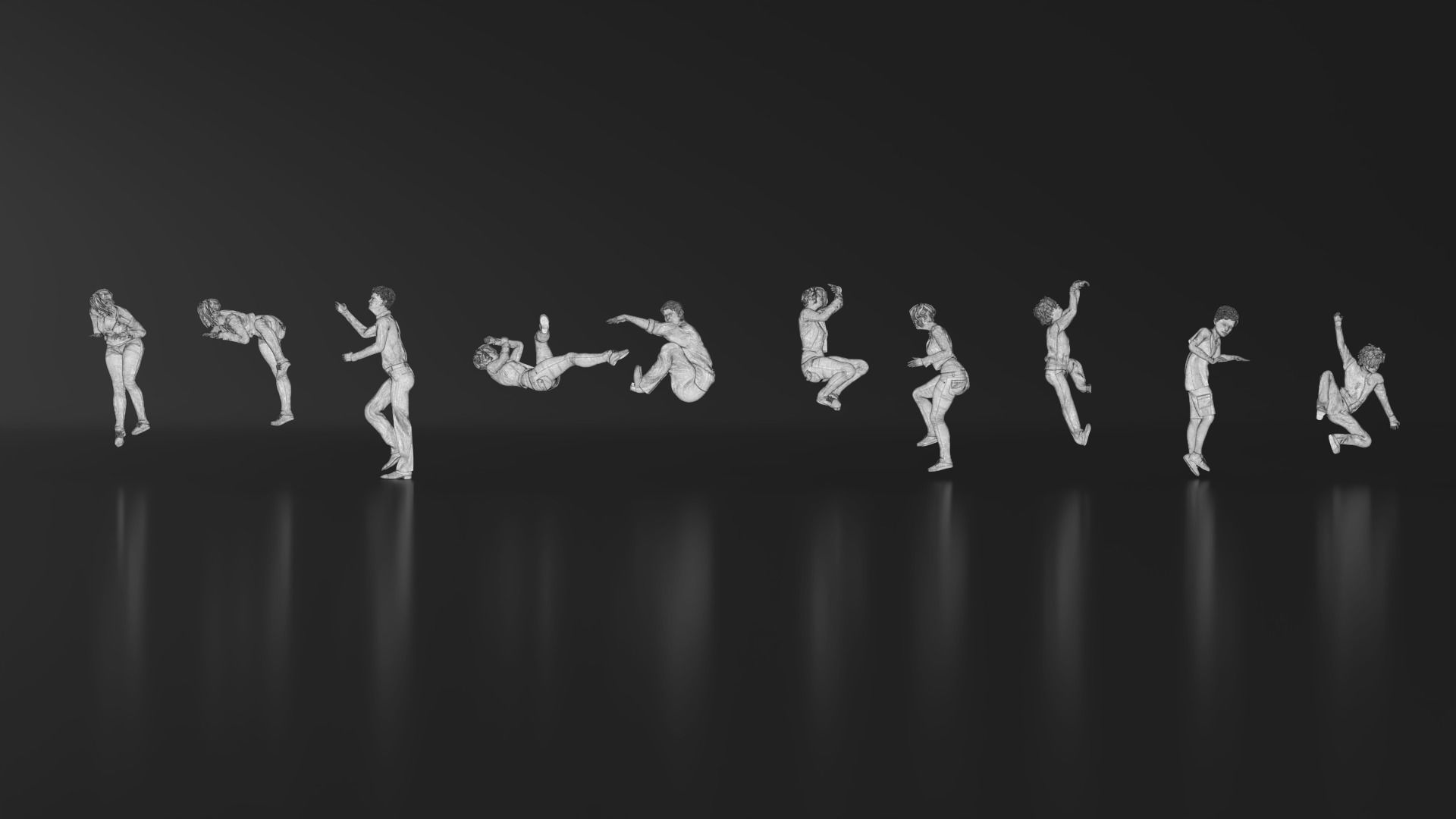 HD People 32 Climb 3D print model_17