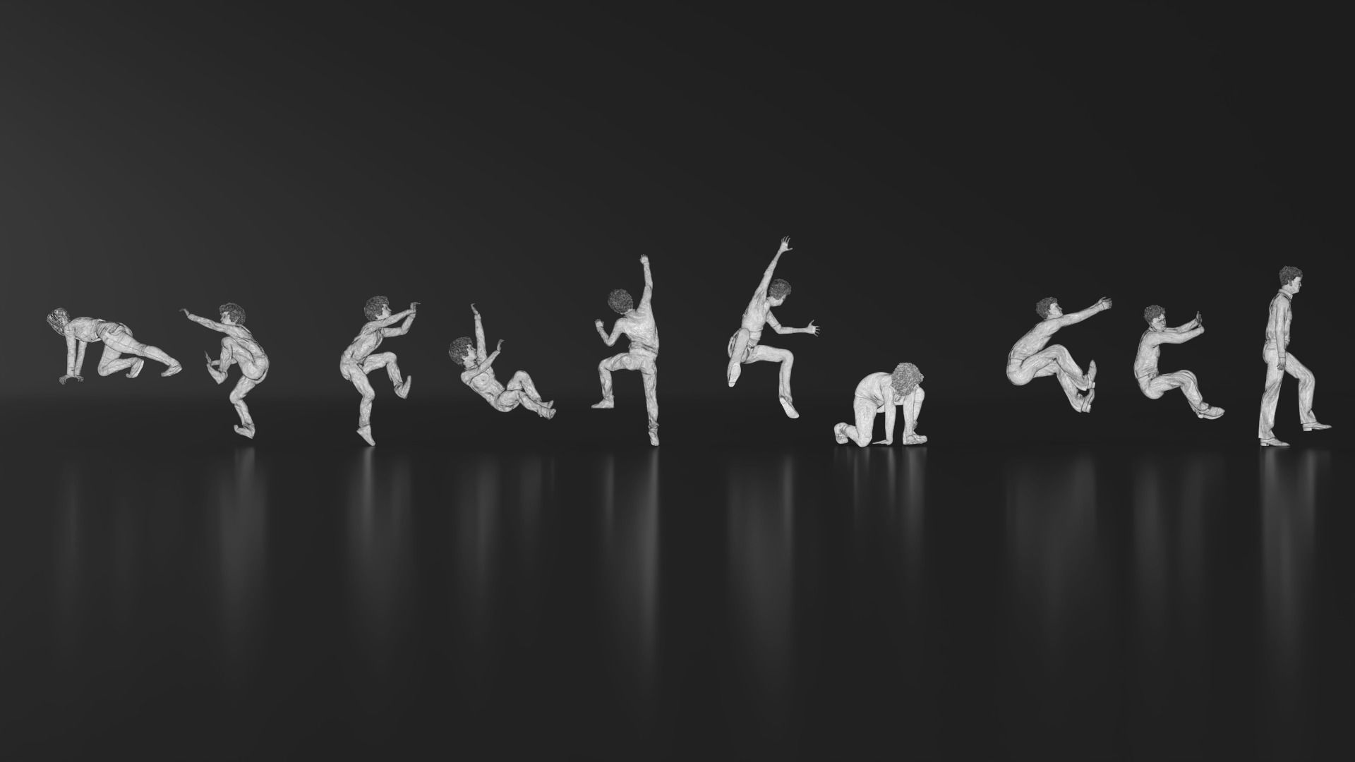 HD People 32 Climb 3D print model_13