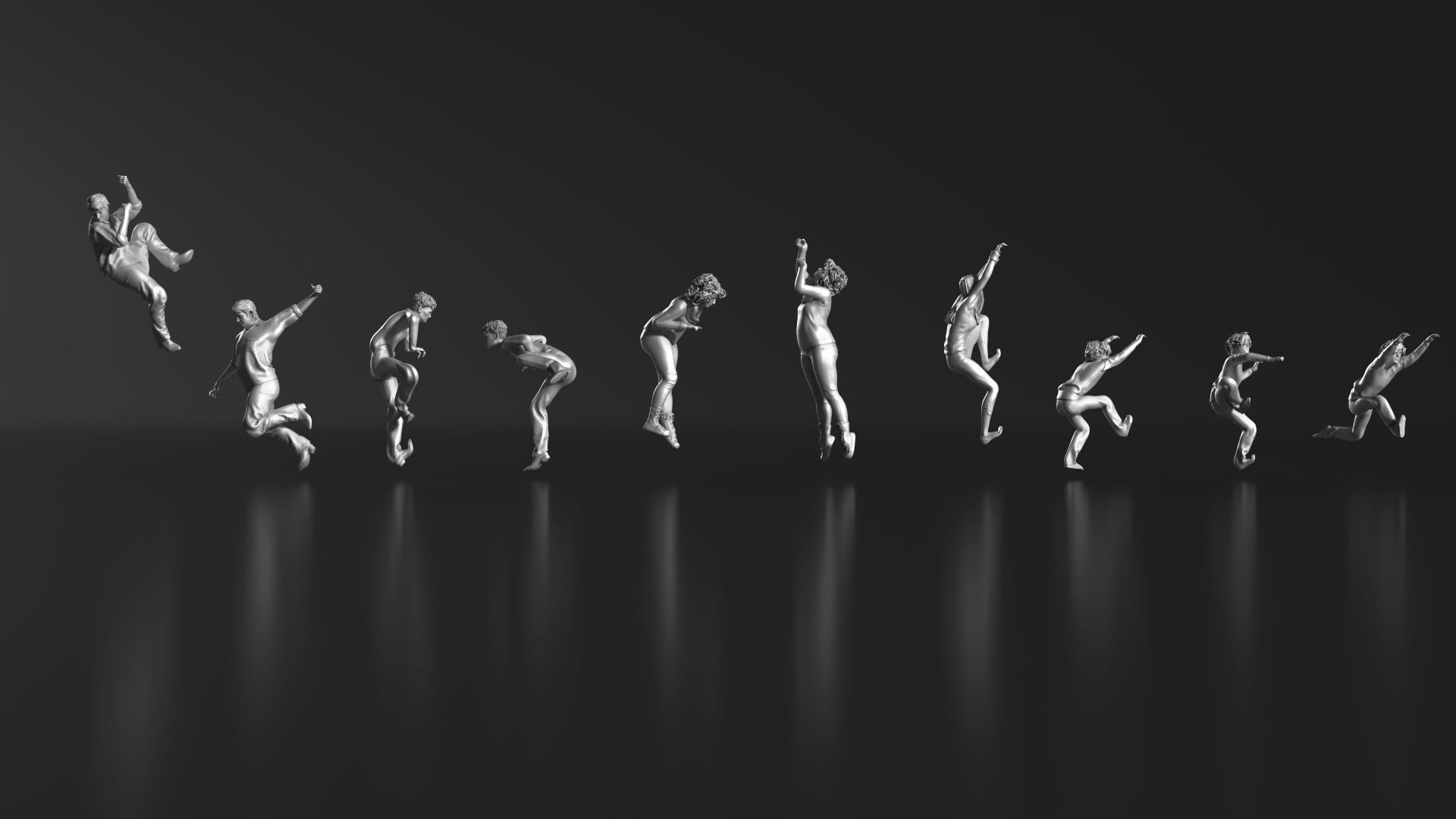 HD People 32 Climb 3D print model_5