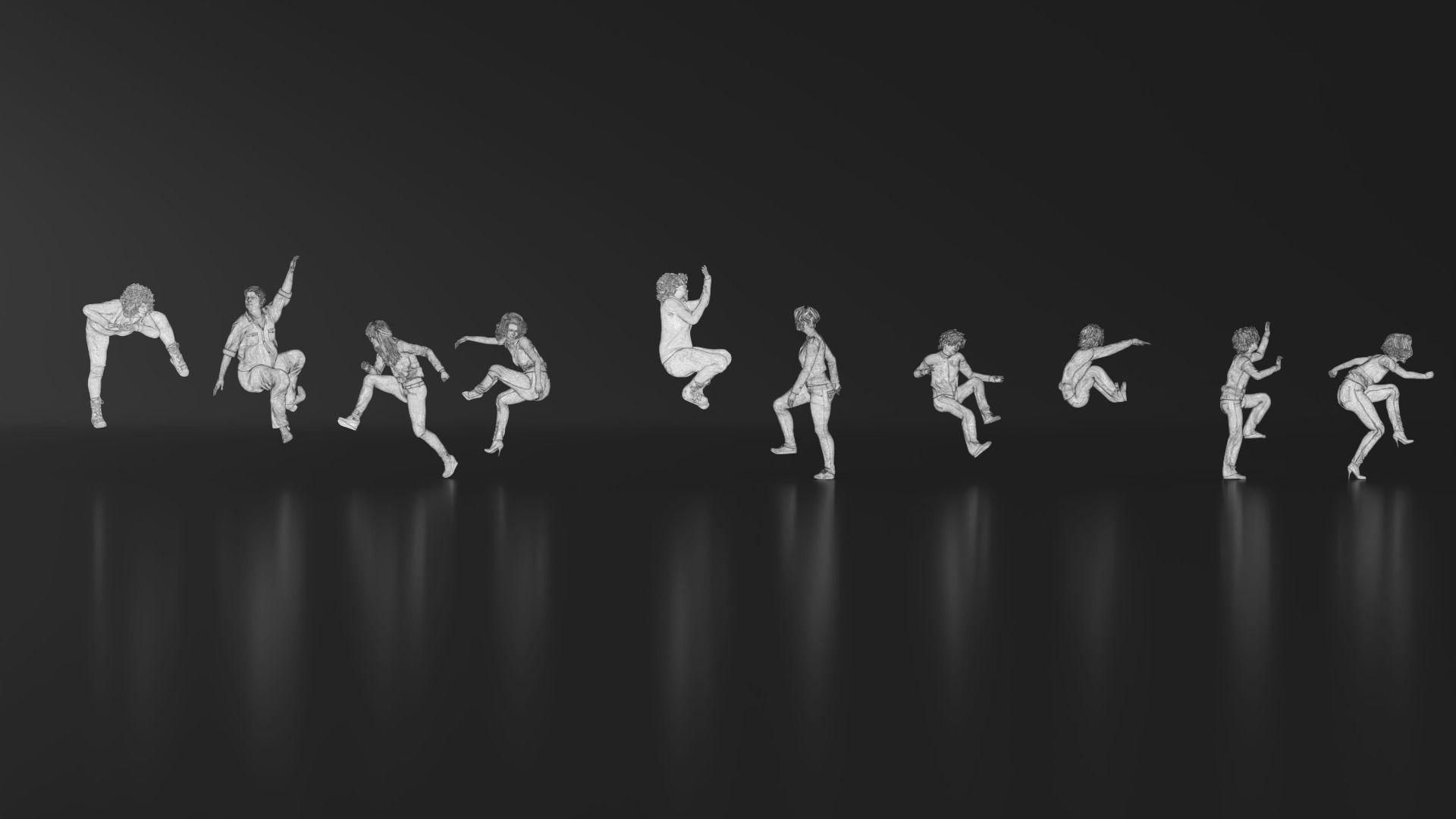 HD People 32 Climb 3D print model_14