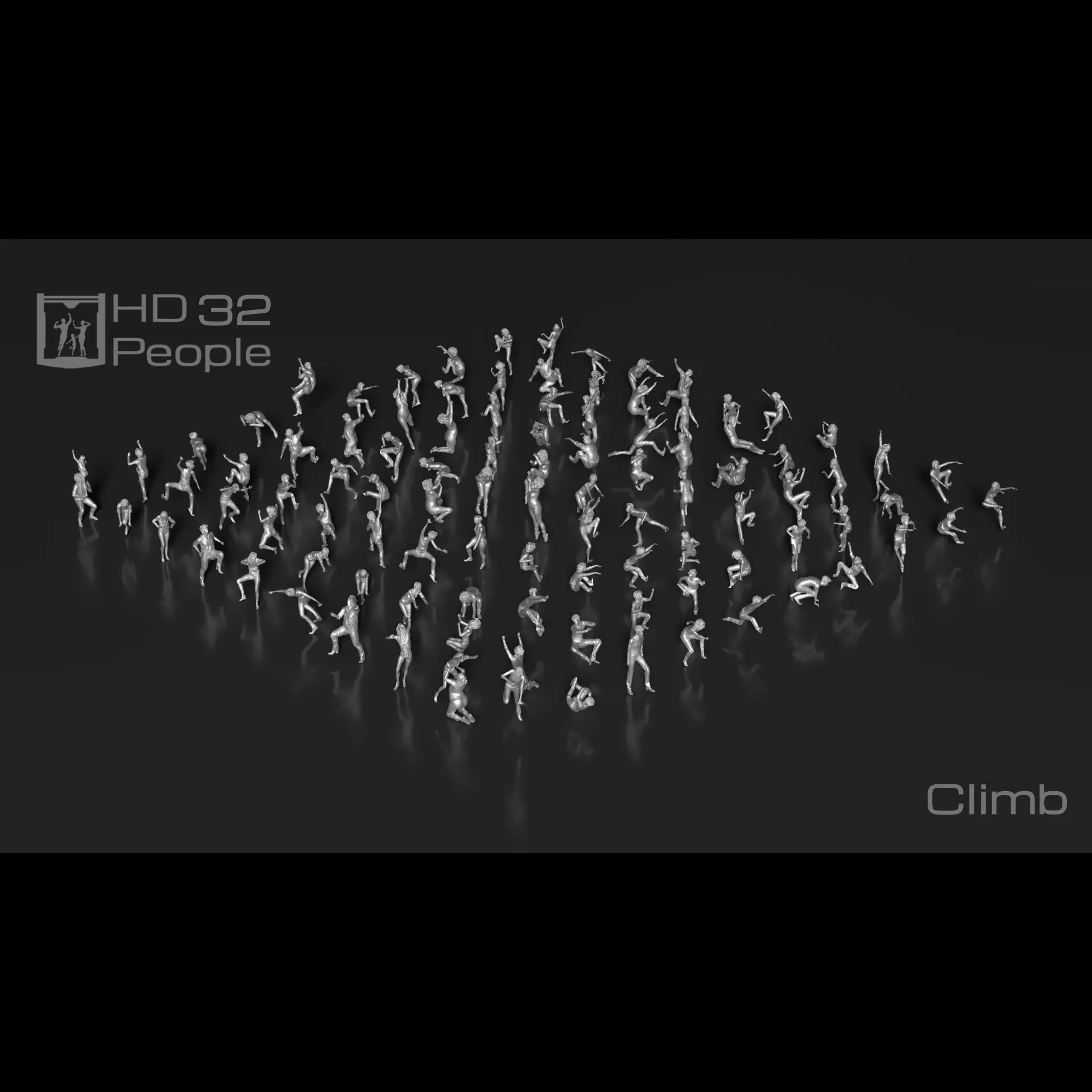 HD People 32 Climb 3D print model_0