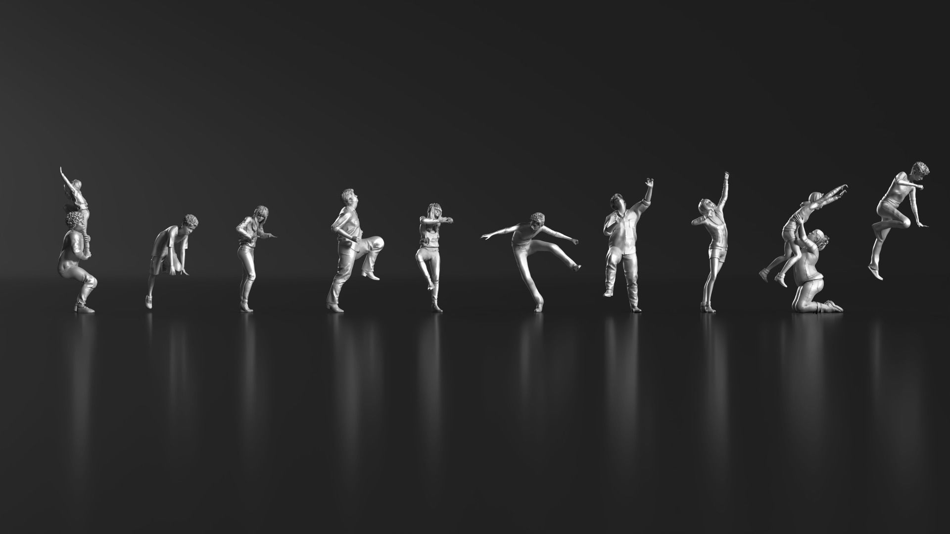 HD People 32 Climb 3D print model_1