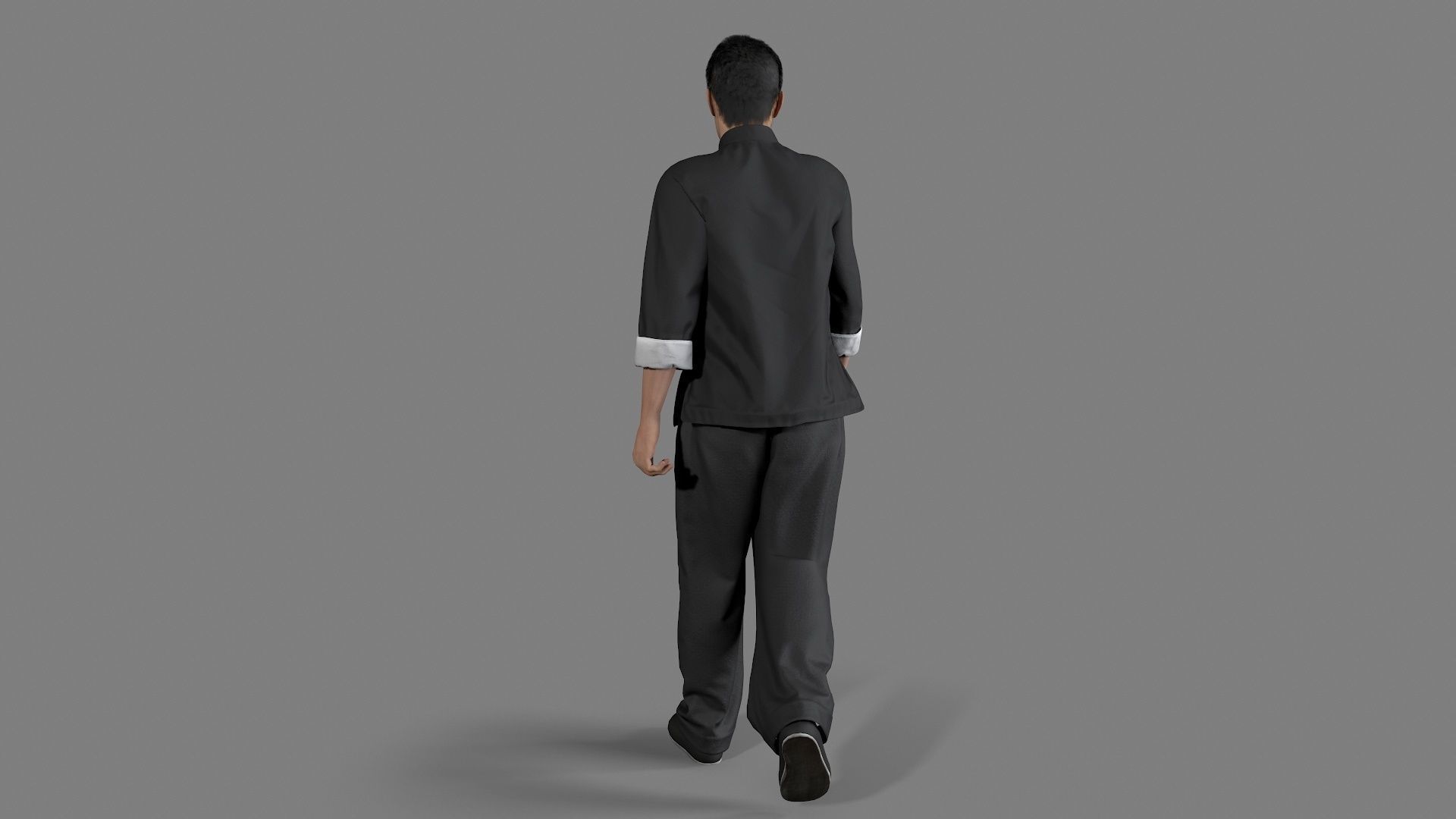 man Character Low-poly 3D model_8