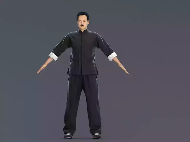 man Character Low-poly 3D model