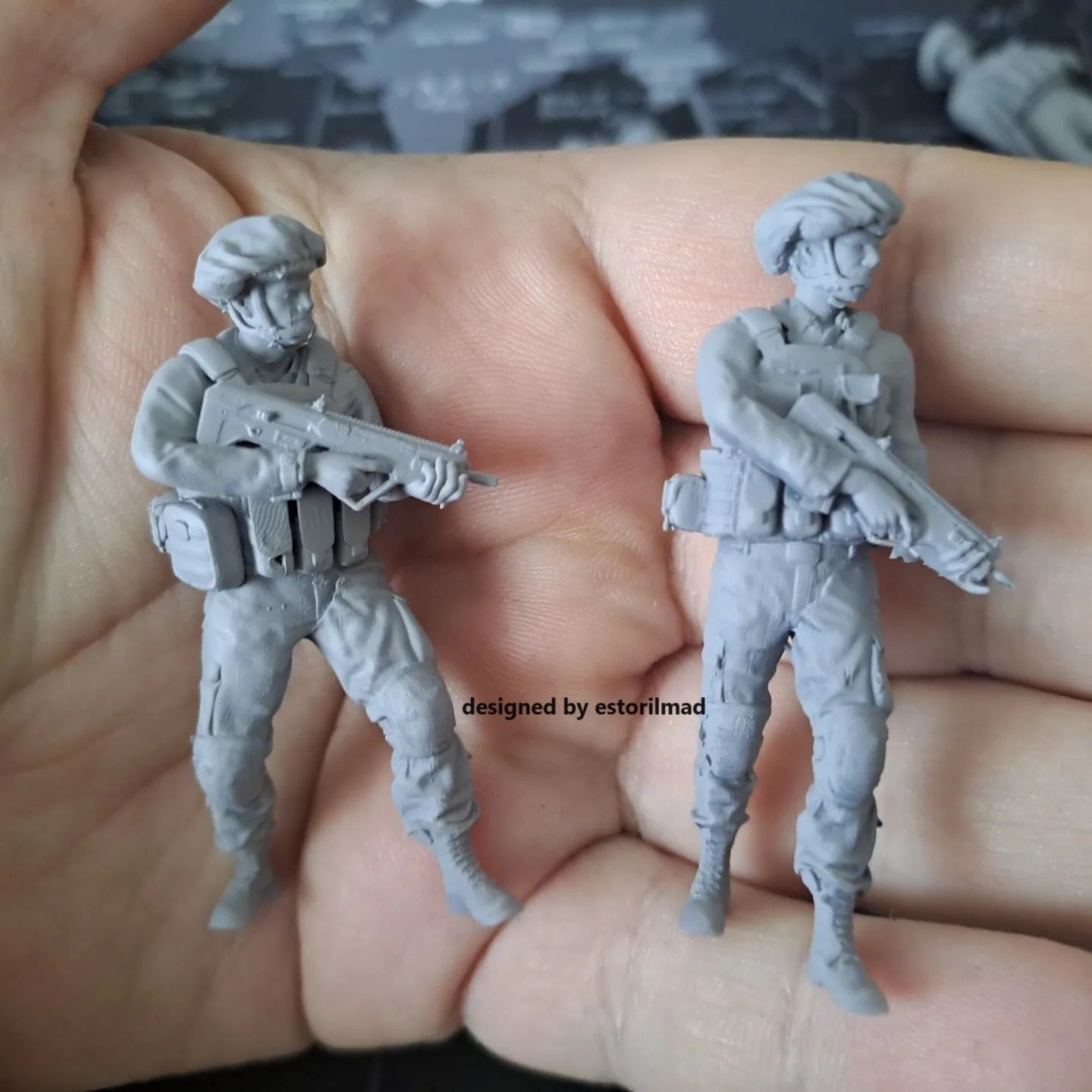 PACK 5 IDF SOLDIERS IN ACTION 3D print model_4