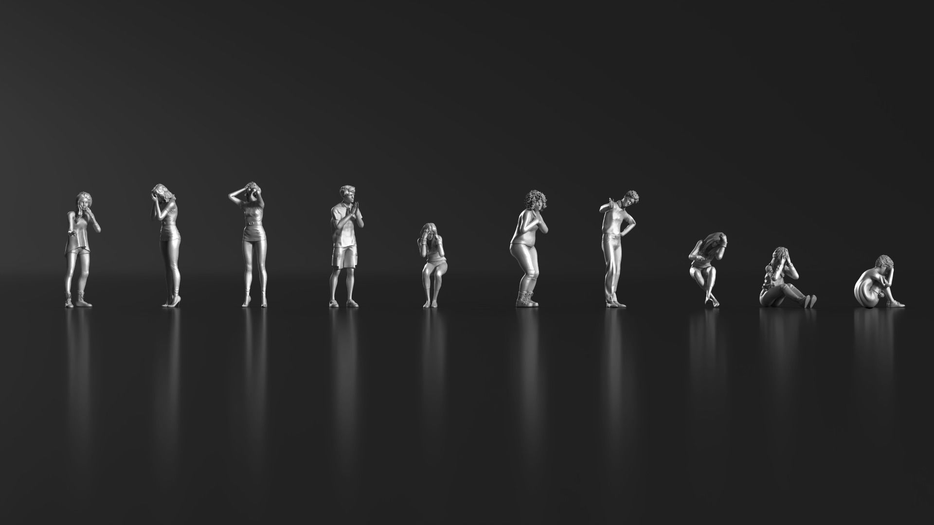 HD People 33 Angry Apologize 3D print model_9