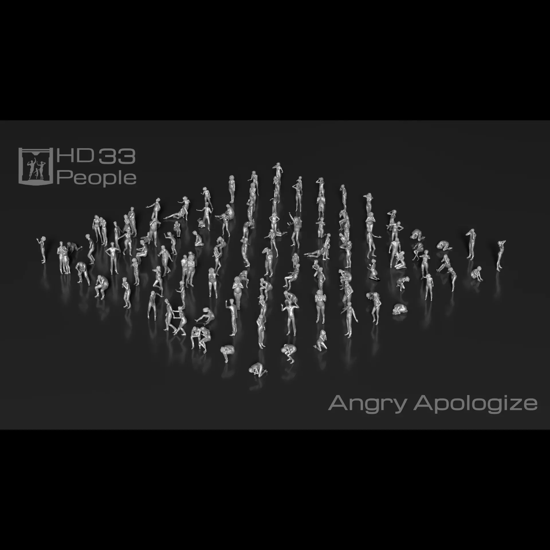 HD People 33 Angry Apologize 3D print model_0