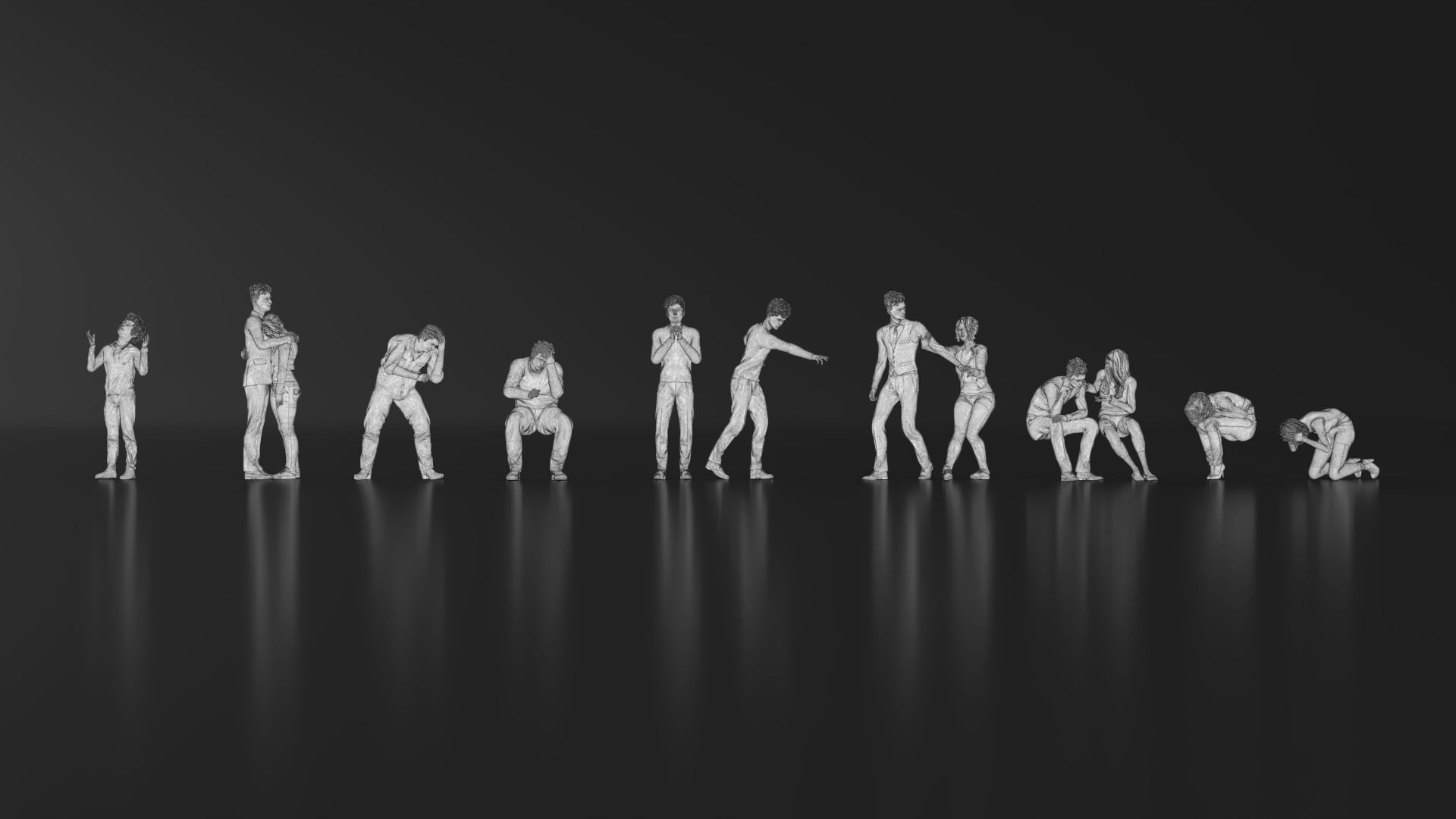 HD People 33 Angry Apologize 3D print model_11