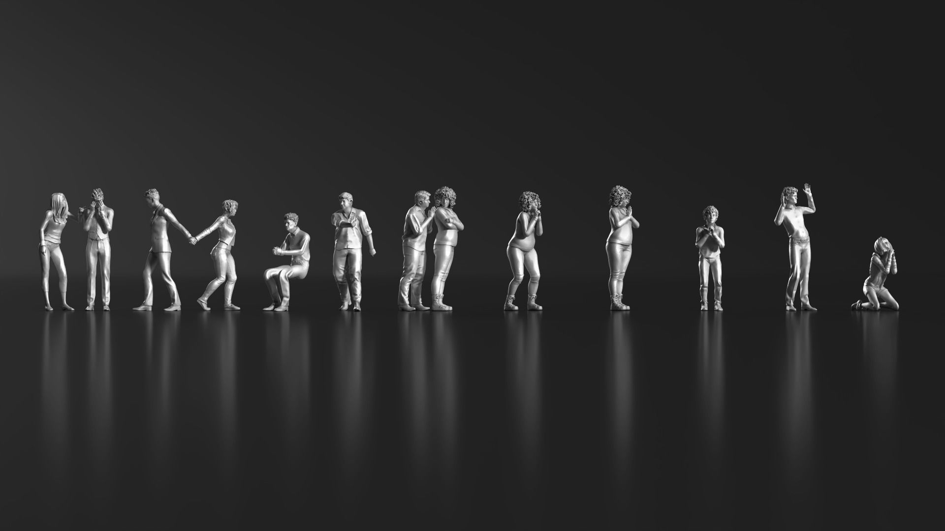 HD People 33 Angry Apologize 3D print model_3