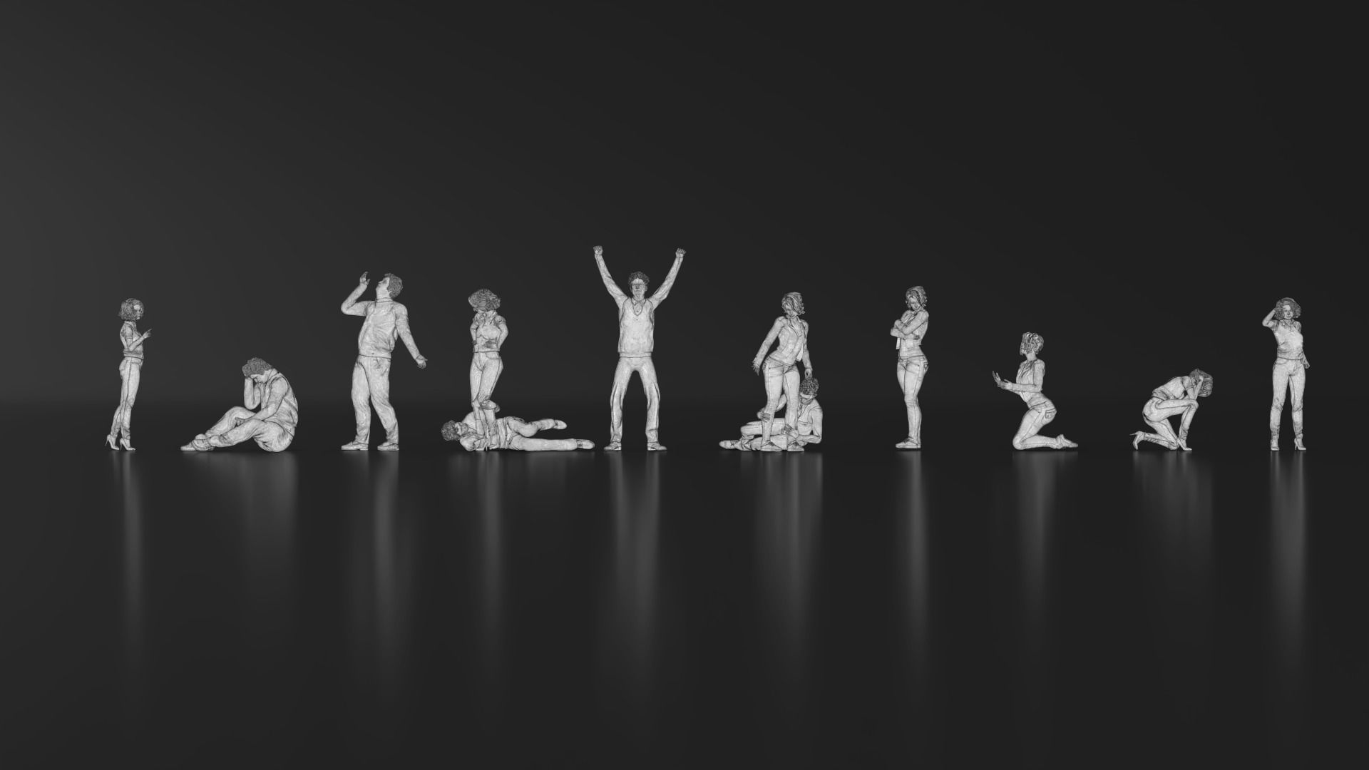 HD People 33 Angry Apologize 3D print model_17