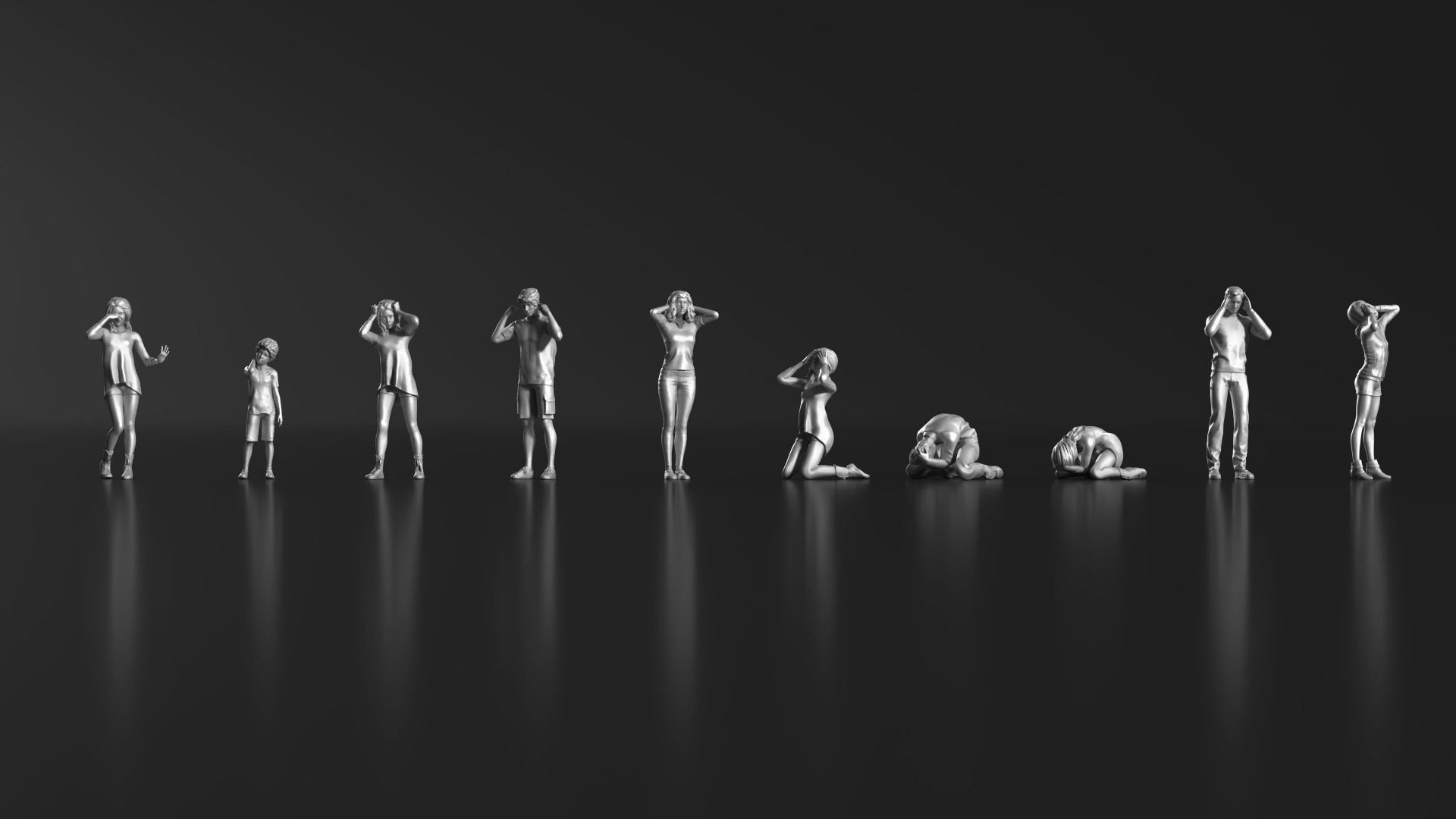 HD People 33 Angry Apologize 3D print model_10