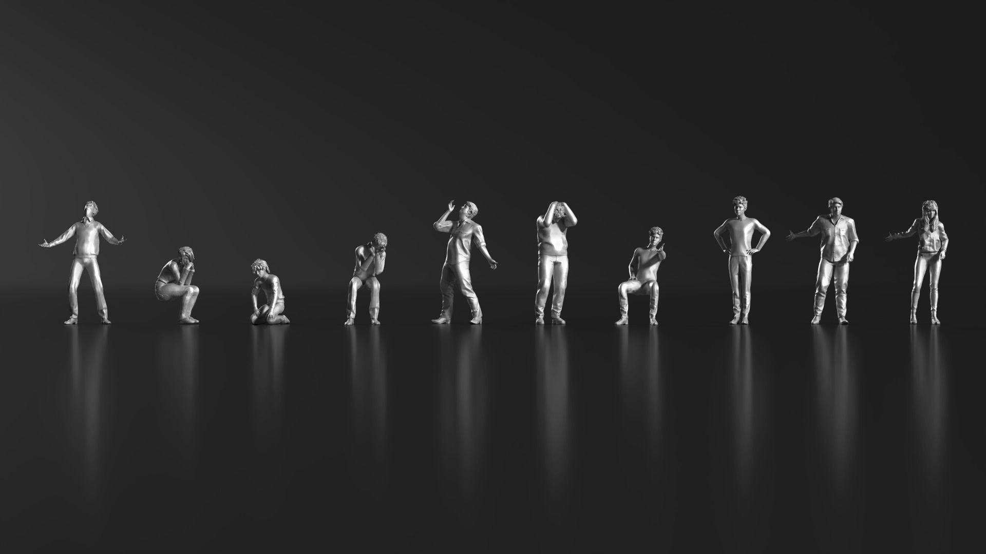 HD People 33 Angry Apologize 3D print model_5