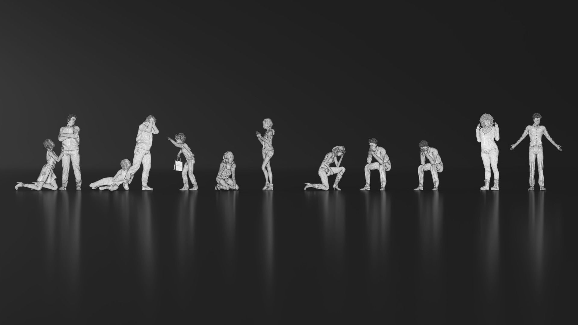 HD People 33 Angry Apologize 3D print model_14