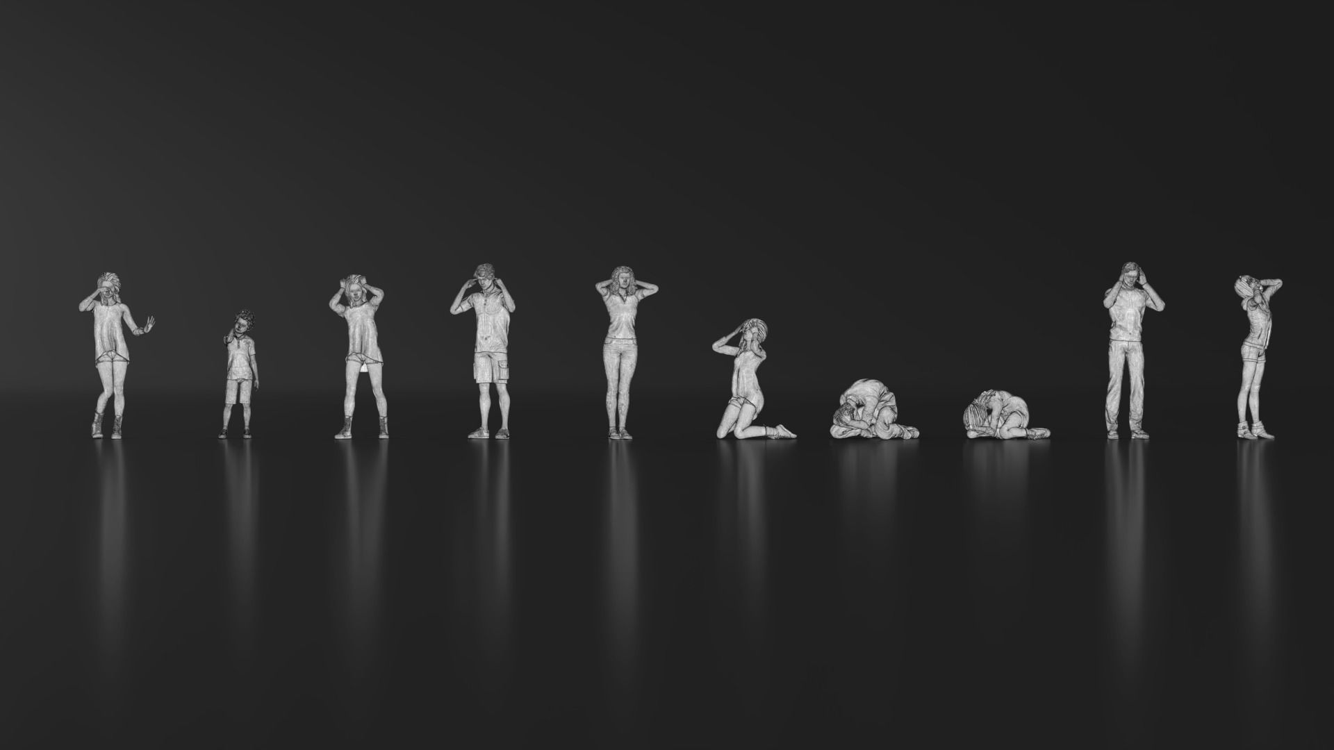 HD People 33 Angry Apologize 3D print model_20