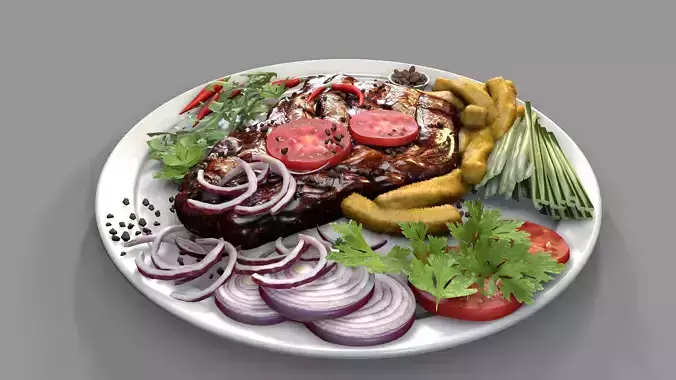 Barbecued Lamb Steaks