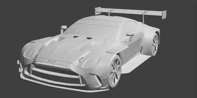 ASTON MARTIN VINTAGE GT3 2023 3D PRINT MODEL