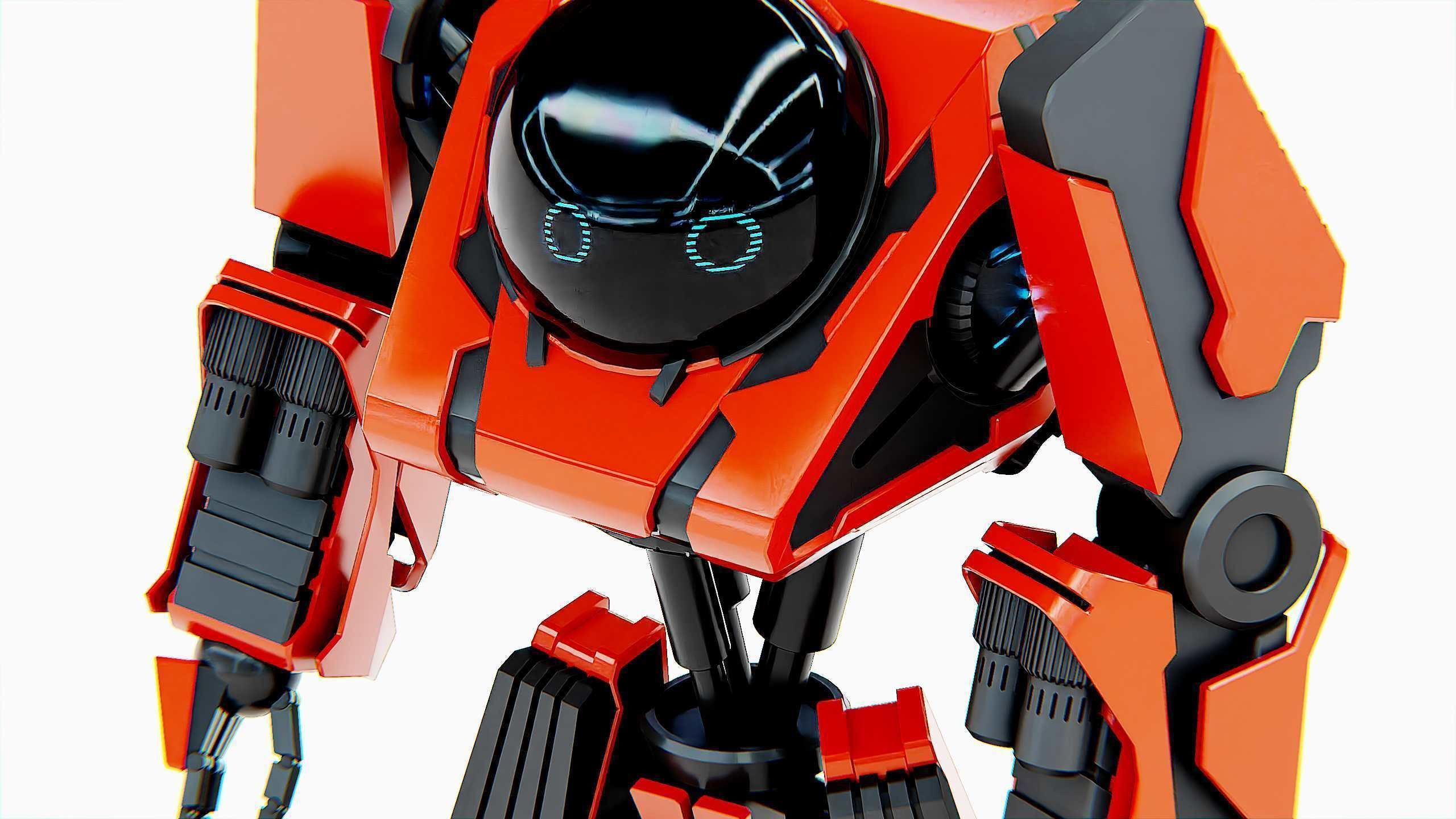 COMBAT DROID L-50 Rigged for Unreal Engine - Unity - MIXAMO 3D model_29