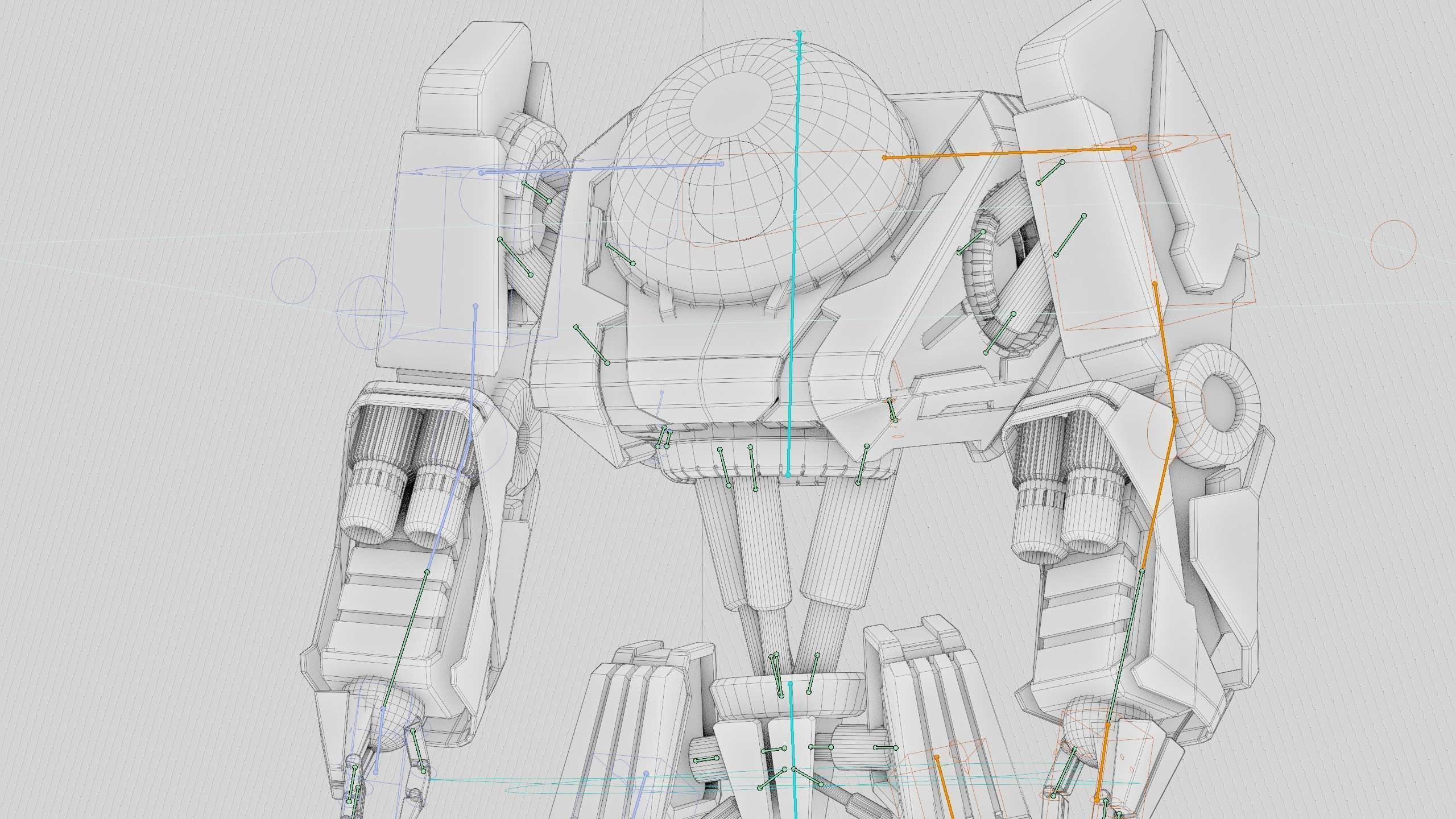 COMBAT DROID L-50 Rigged for Unreal Engine - Unity - MIXAMO 3D model_42