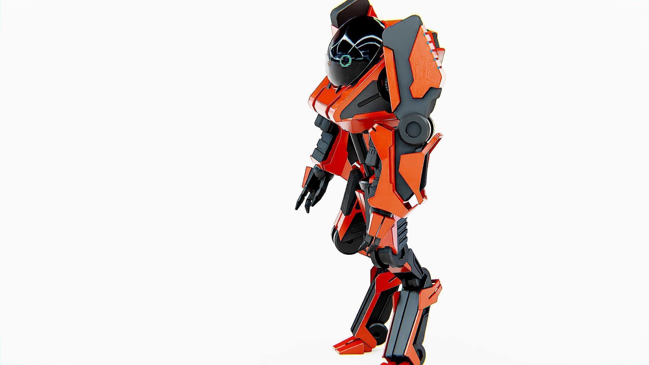 COMBAT DROID L-50 Rigged for Unreal Engine - Unity - MIXAMO 3D model_11
