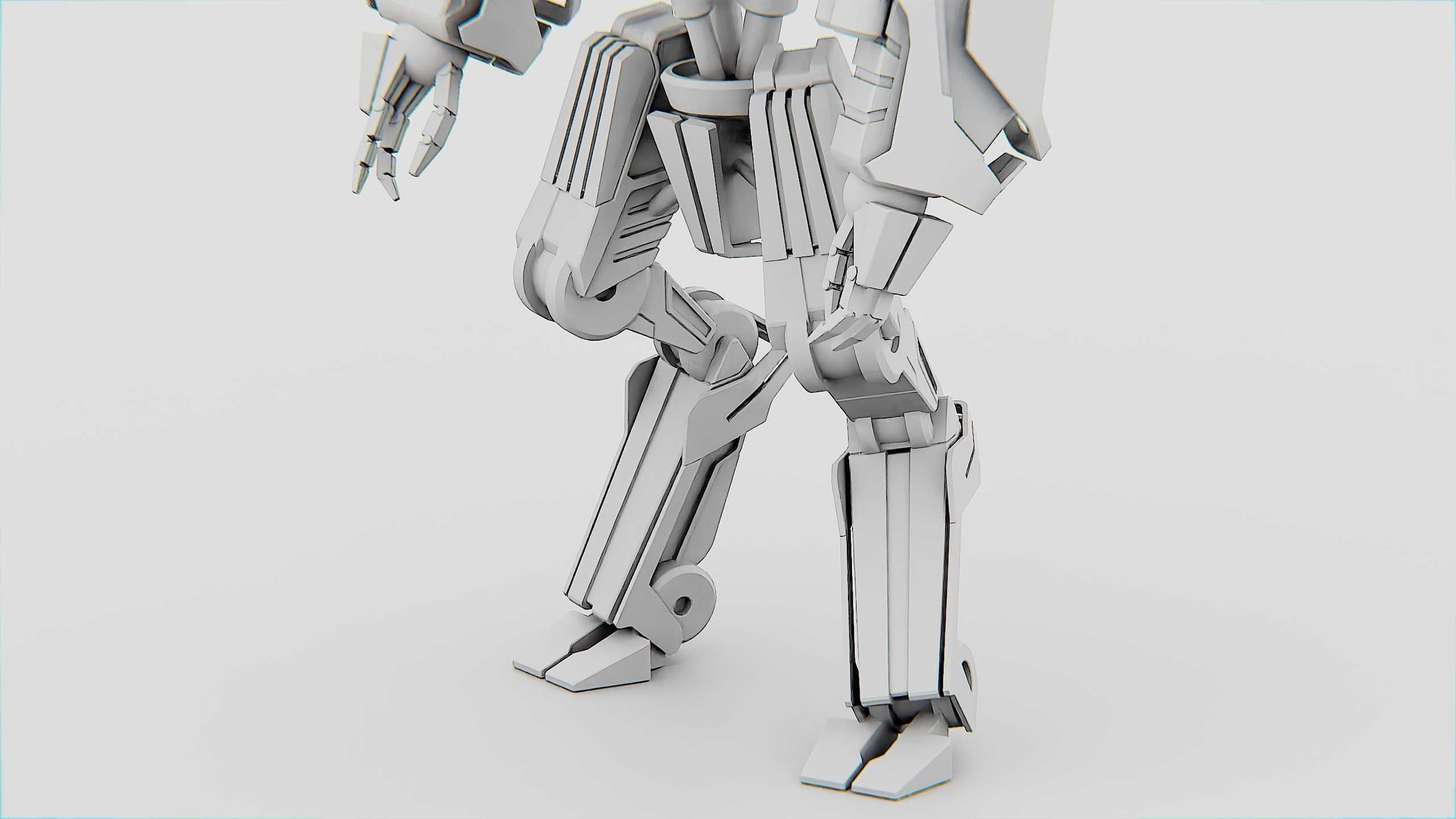 COMBAT DROID L-50 Rigged for Unreal Engine - Unity - MIXAMO 3D model_34