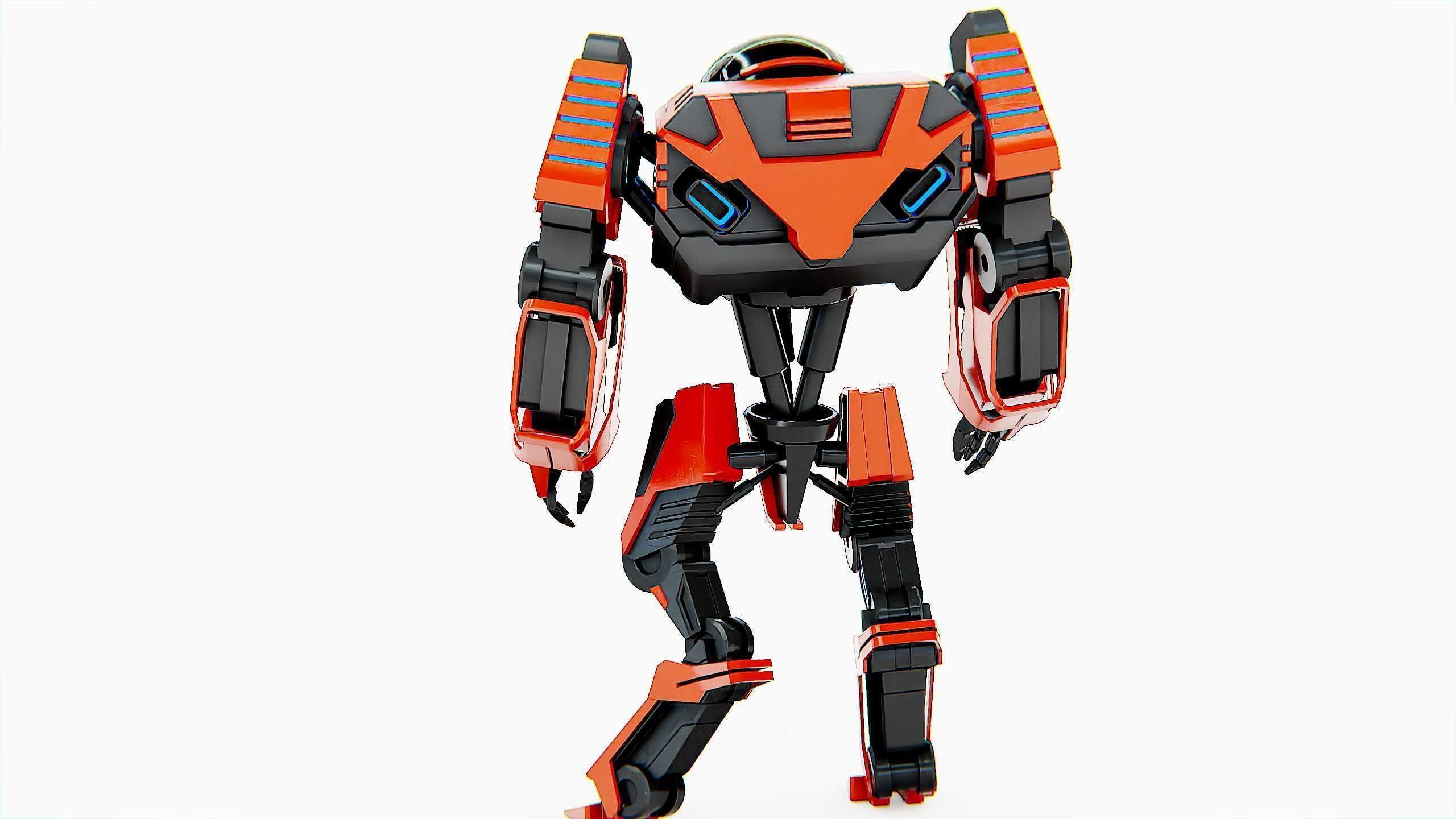 COMBAT DROID L-50 Rigged for Unreal Engine - Unity - MIXAMO 3D model_17