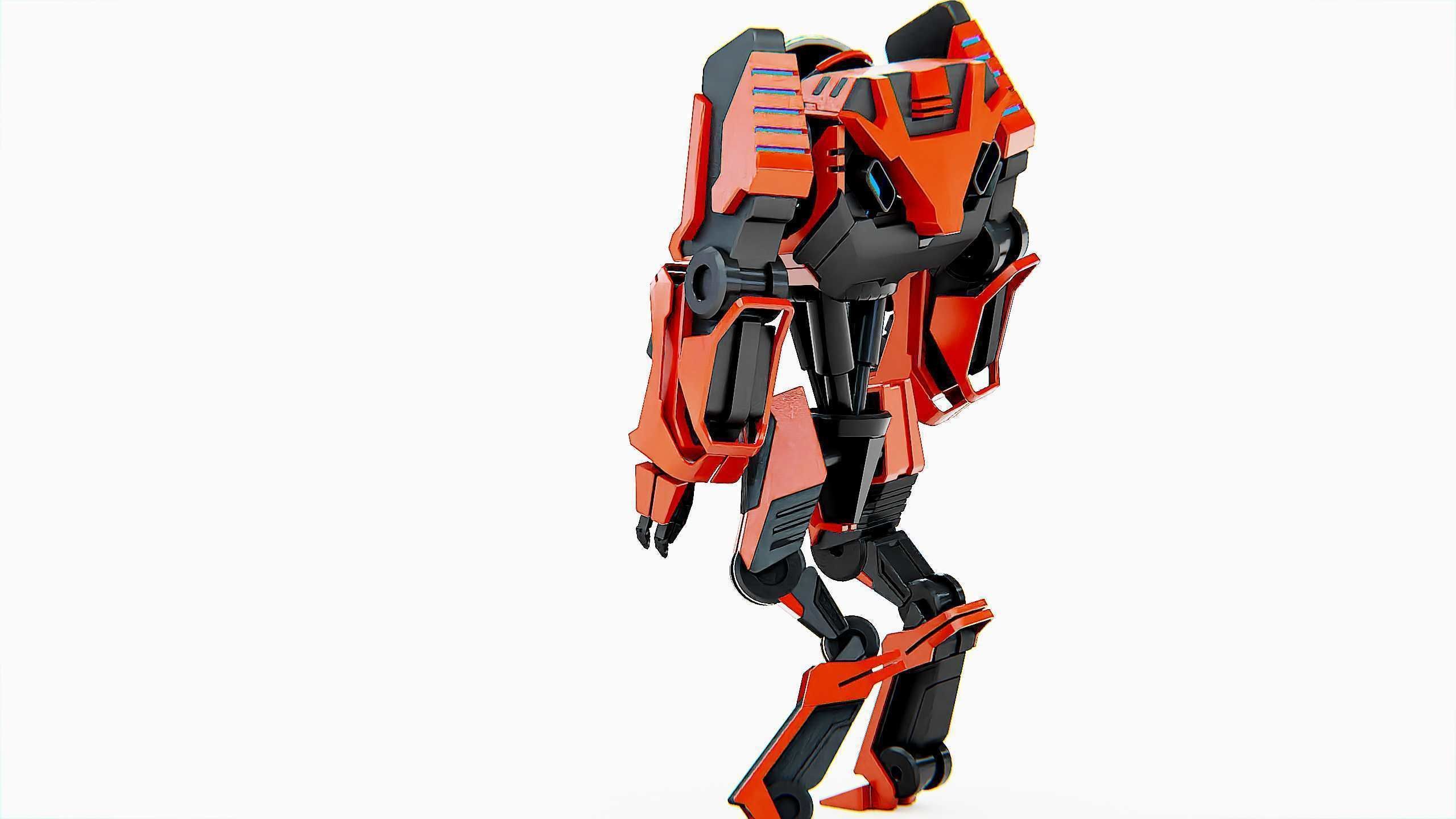 COMBAT DROID L-50 Rigged for Unreal Engine - Unity - MIXAMO 3D model_14