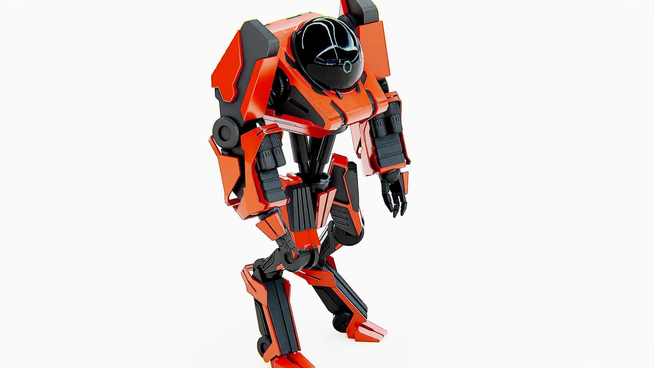 COMBAT DROID L-50 Rigged for Unreal Engine - Unity - MIXAMO 3D model_23