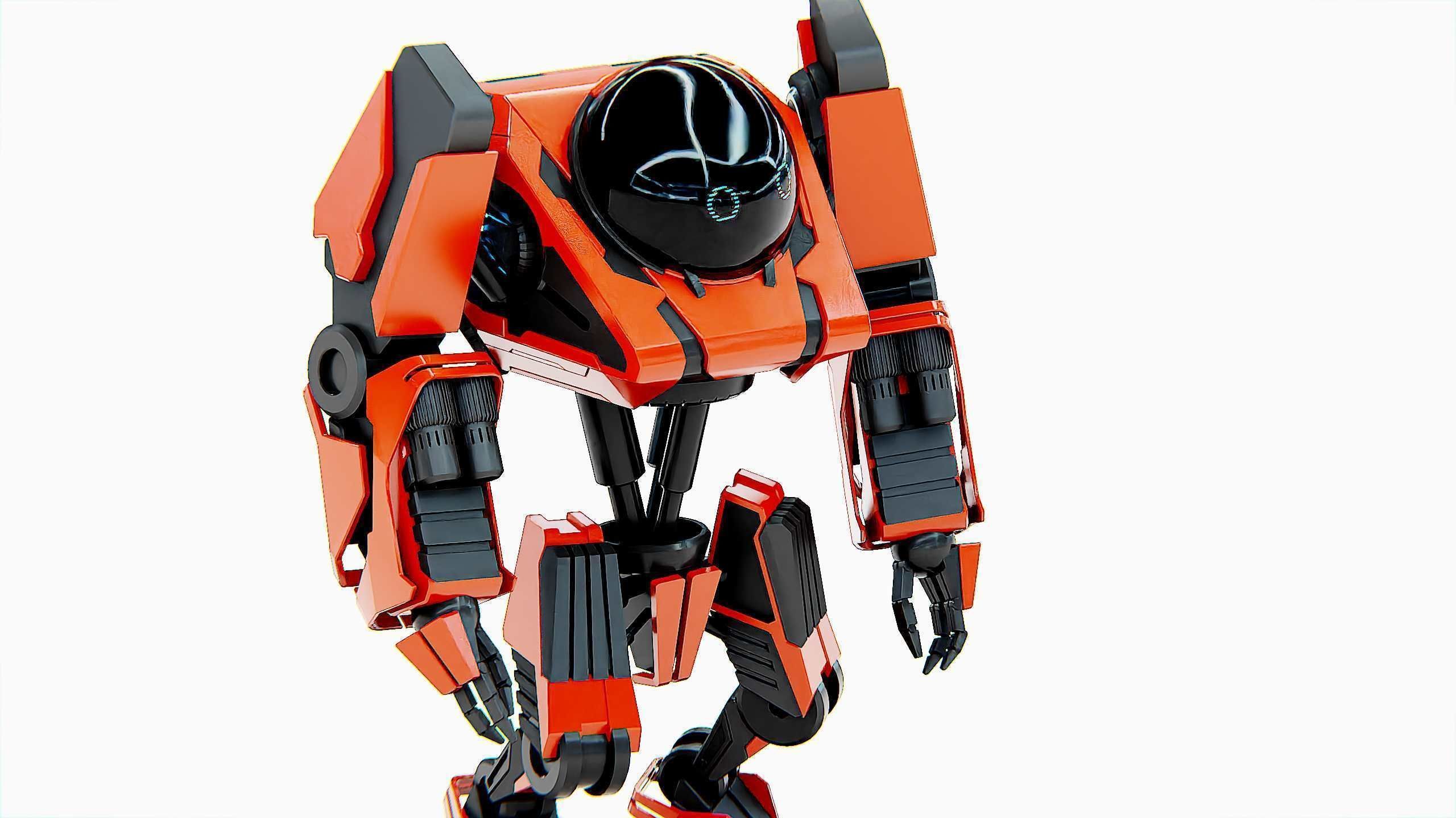 COMBAT DROID L-50 Rigged for Unreal Engine - Unity - MIXAMO 3D model_24