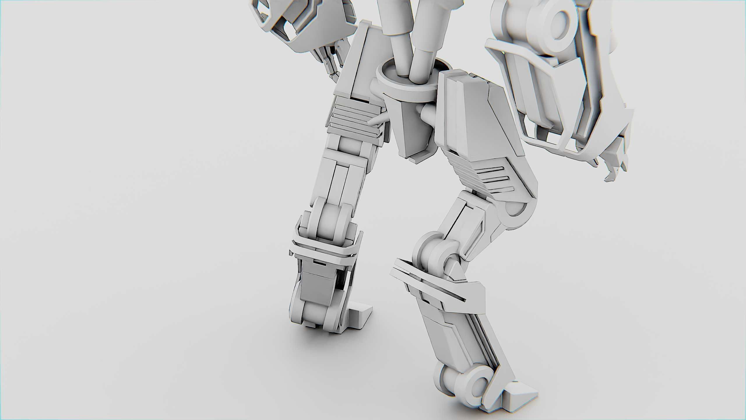 COMBAT DROID L-50 Rigged for Unreal Engine - Unity - MIXAMO 3D model_35