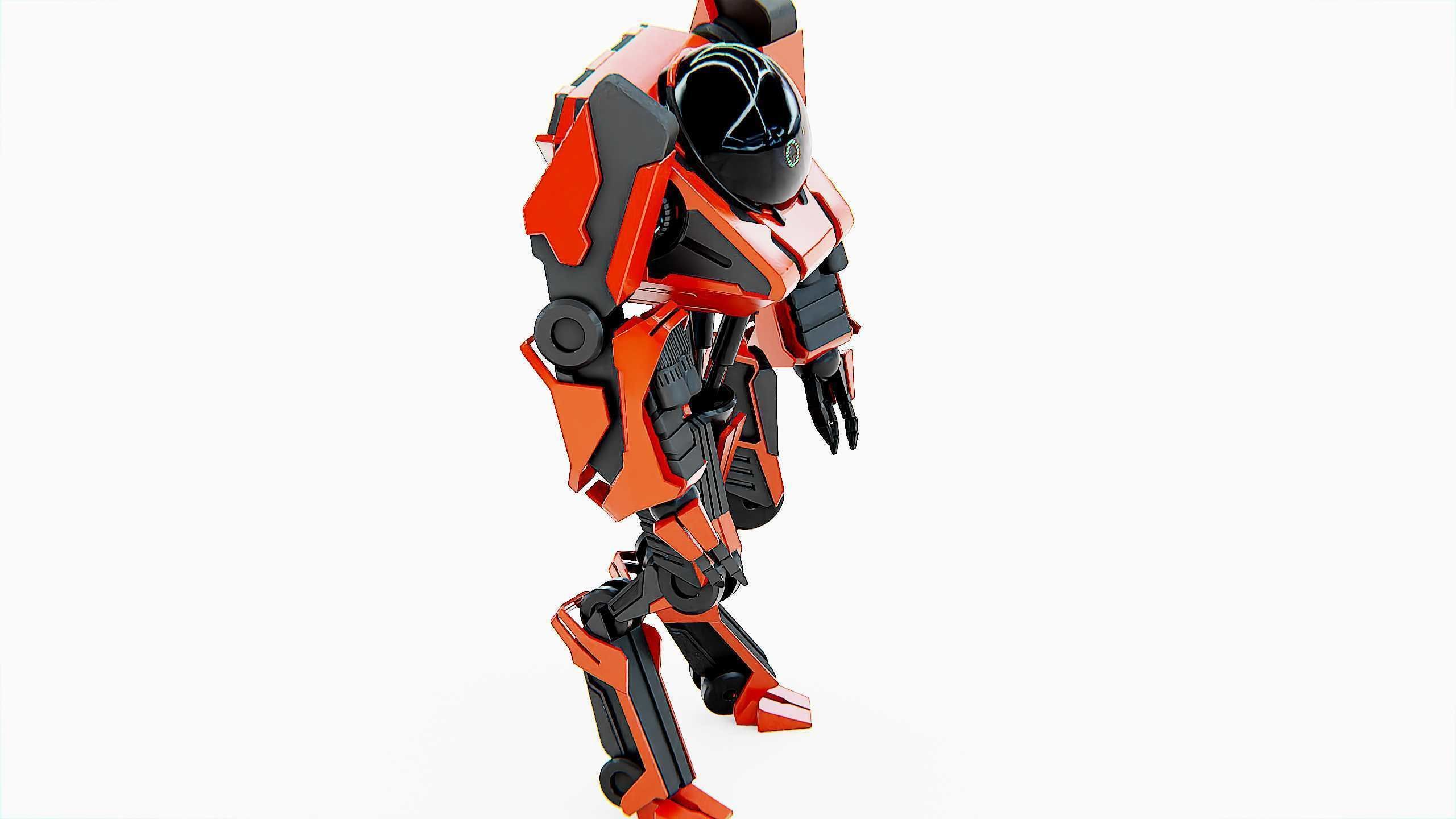 COMBAT DROID L-50 Rigged for Unreal Engine - Unity - MIXAMO 3D model_22