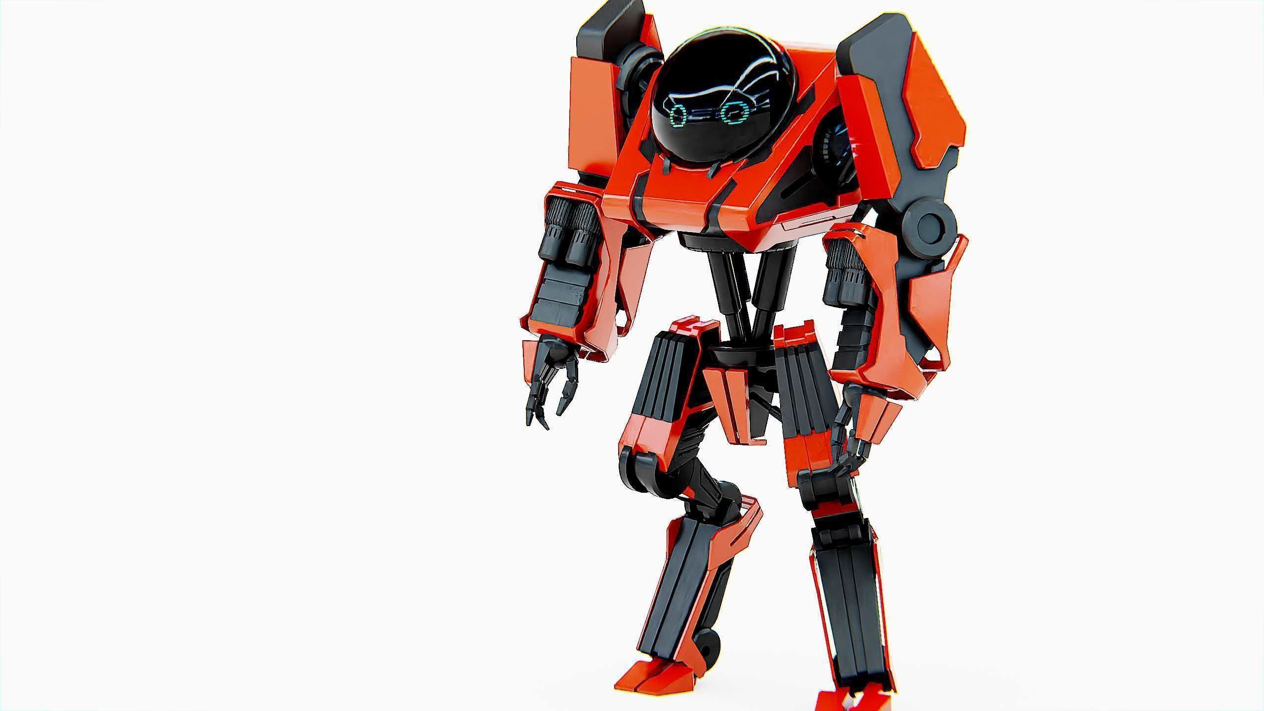 COMBAT DROID L-50 Rigged for Unreal Engine - Unity - MIXAMO 3D model_8