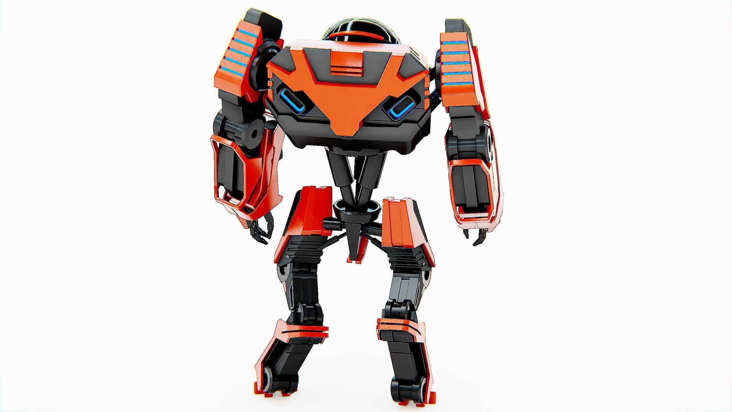 COMBAT DROID L-50 Rigged for Unreal Engine - Unity - MIXAMO 3D model_18