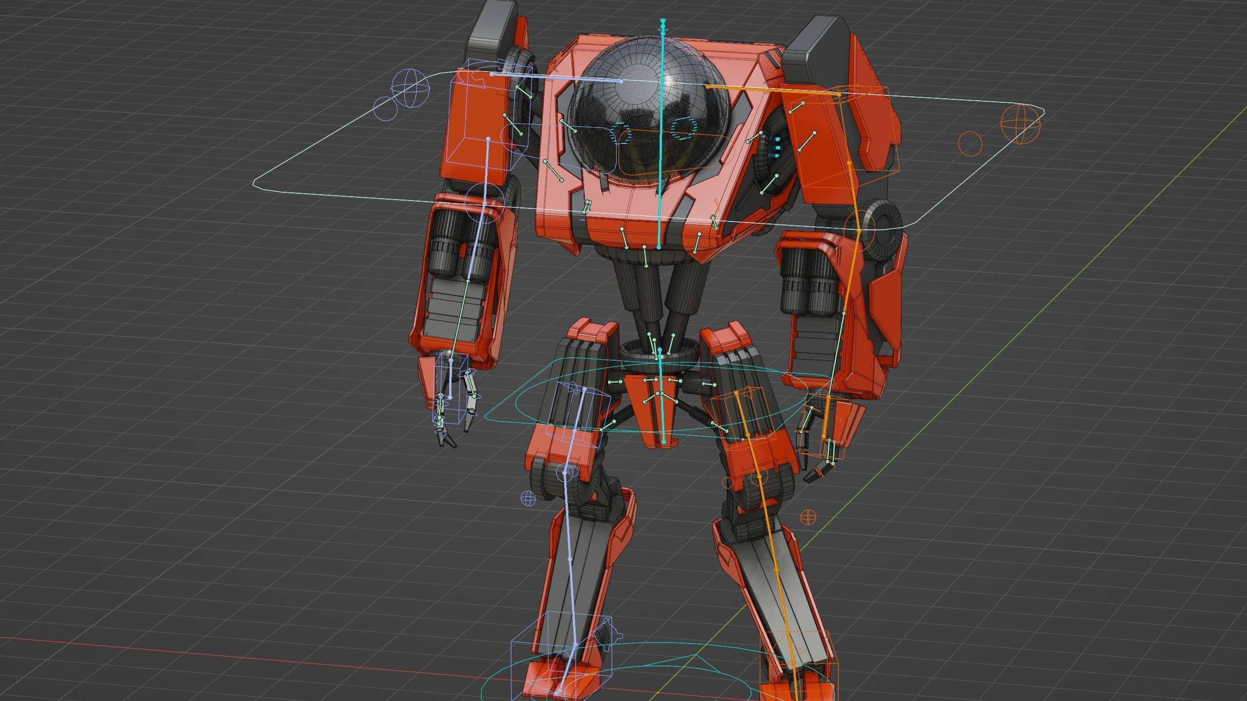 COMBAT DROID L-50 Rigged for Unreal Engine - Unity - MIXAMO 3D model_37