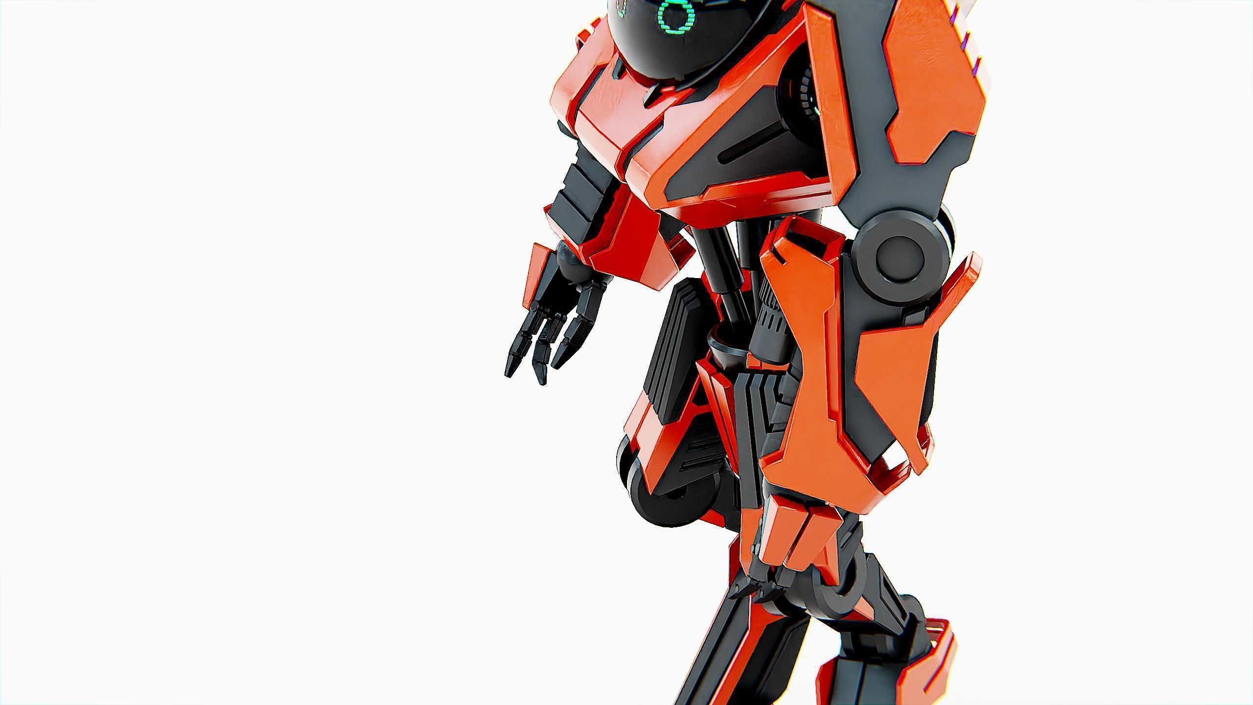 COMBAT DROID L-50 Rigged for Unreal Engine - Unity - MIXAMO 3D model_26